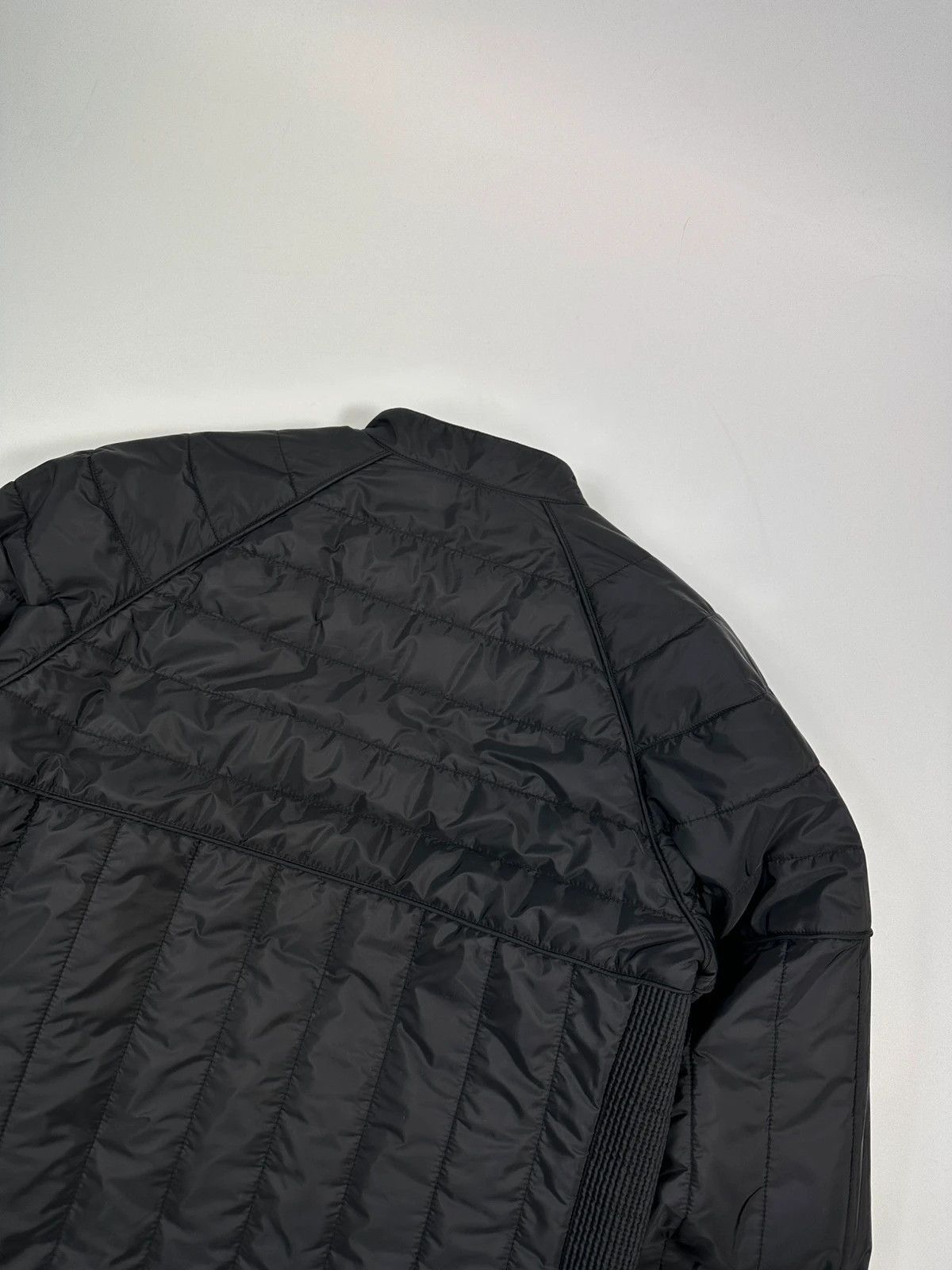 Prada Prada Milano Black Padded Quilted Nylon Jacket Ribbed Side Size US M / EU 48-50 / 2 - 6 Thumbnail