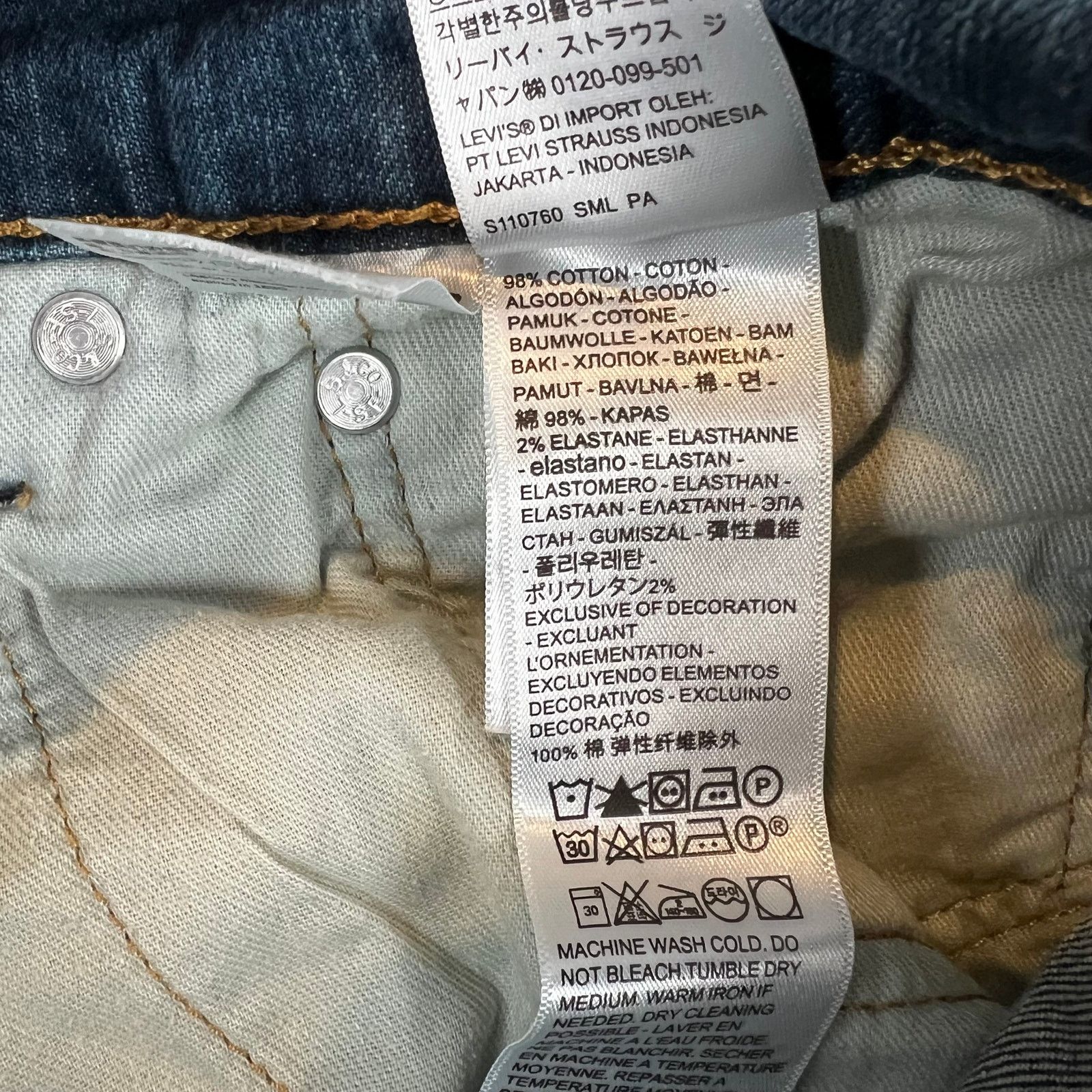 Levi's Levis 541 Jeans Mens 35x30 Blue Athletic Tapered Denim Size US 35 - 6 Thumbnail