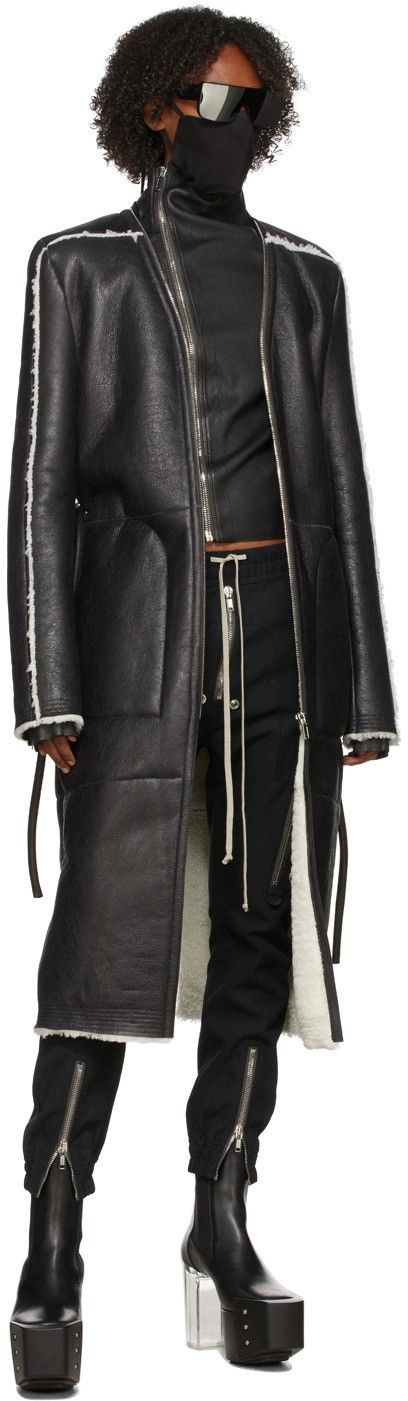 Rick Owens RICK OWENS GETHSEMANE OFF-THE-RUNWAY SHEARLING KLAUS COAT Size US M / EU 48-50 / 2 - 2 Thumbnail