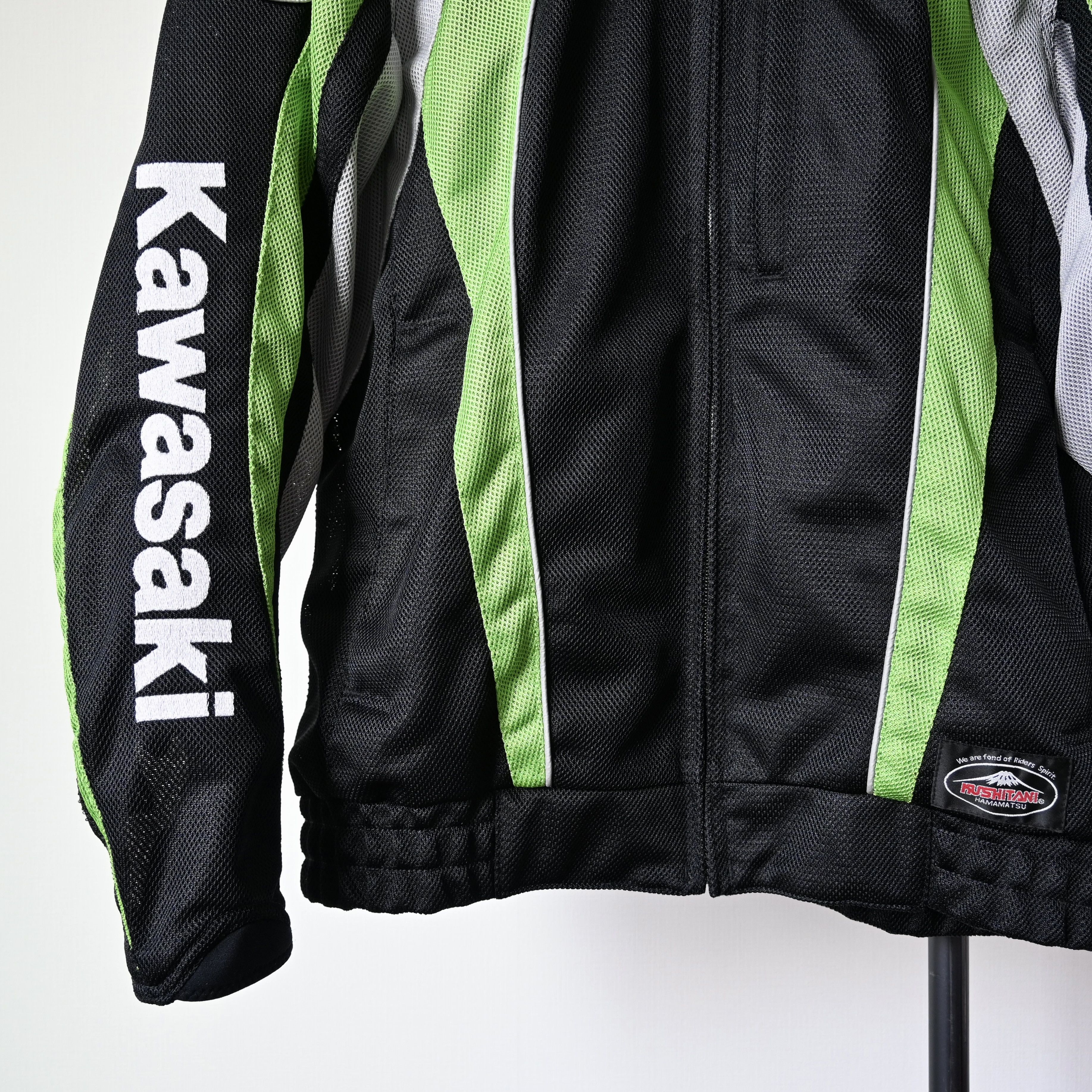 Vintage 2000s KUSHITANI x KAWASAKI mesh riding jacket Size US L / EU 52-54 / 3 - 9 Thumbnail