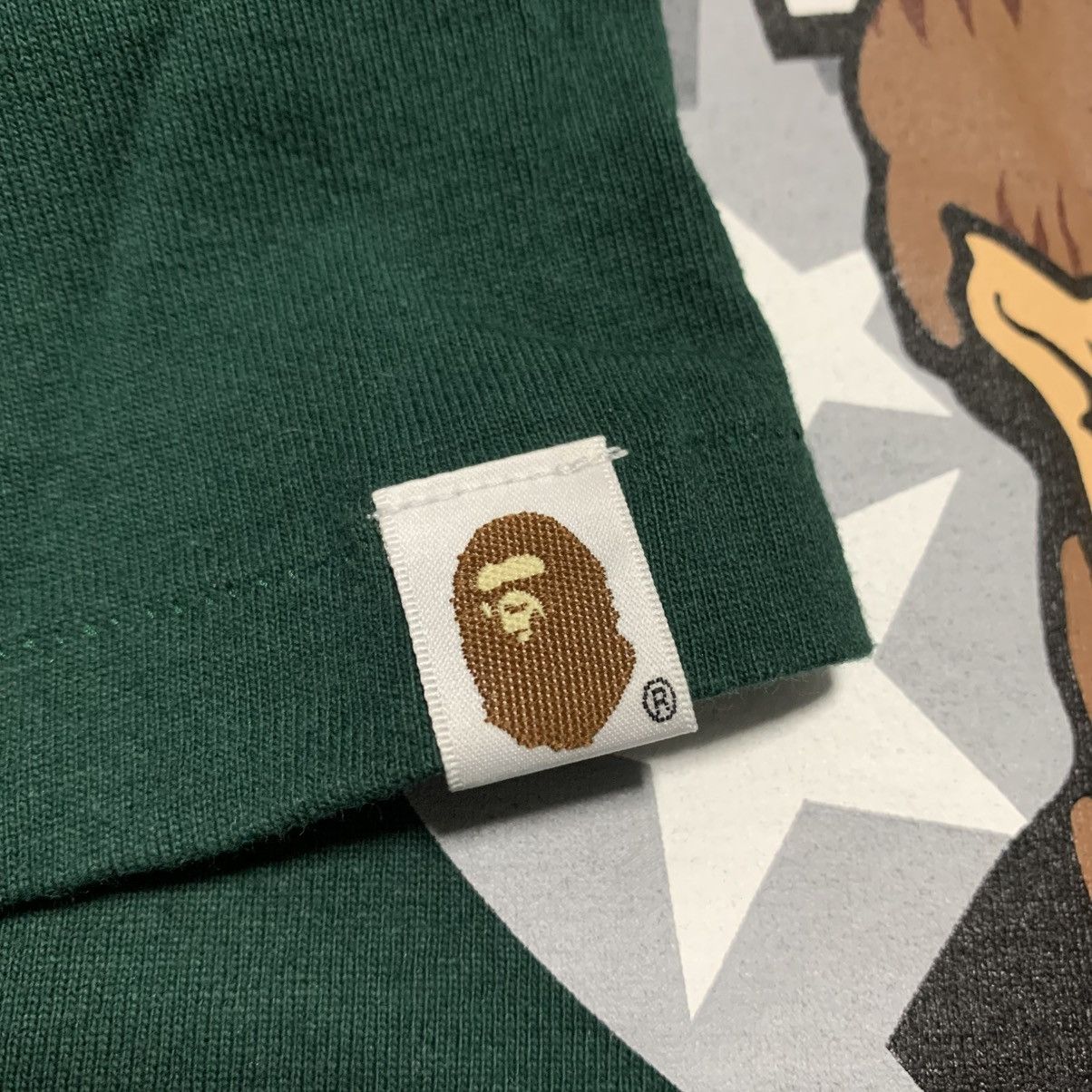 Bape Bape Medium Ape Graphic Green Tee Classic A Bathing Ape Size US M / EU 48-50 / 2 - 9 Thumbnail