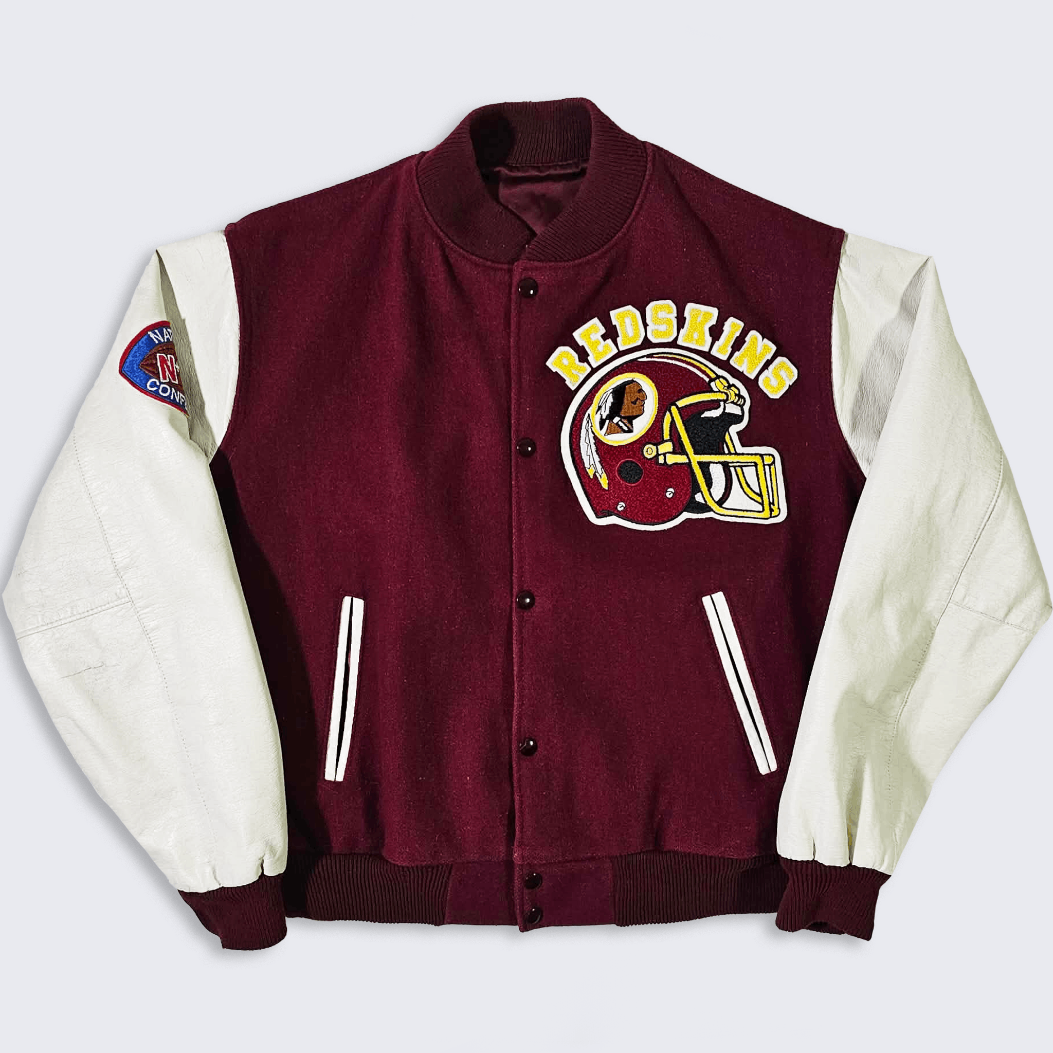 NFL Washington Commanders Vintage 80s Chalk Line Varsity Jacket Size US L / EU 52-54 / 3 - 2 Thumbnail