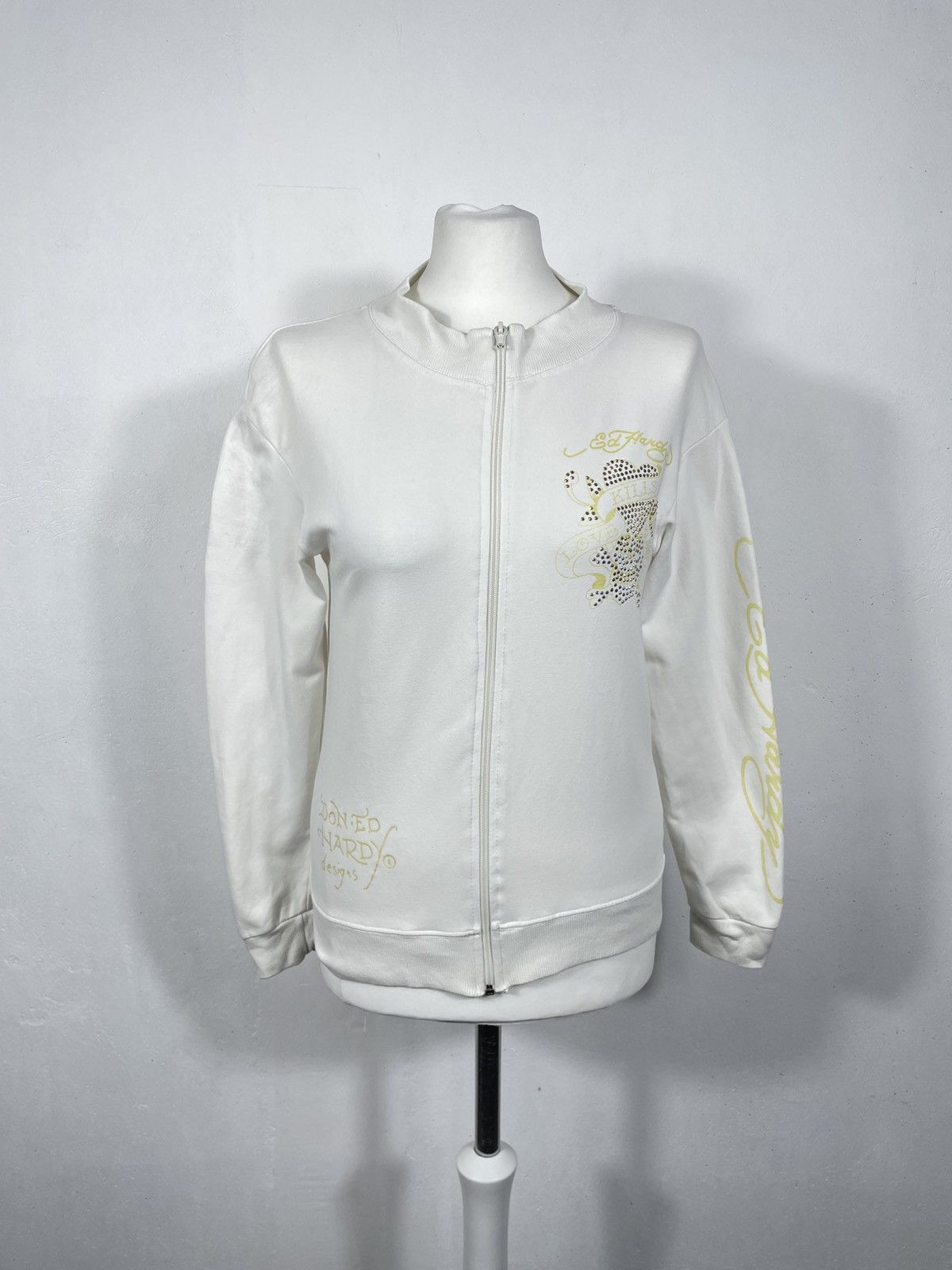 Christian Audigier × Ed Hardy × Vintage Ed Hardy x Christian Audigier Retro 00s Hoodie Swag Drip Size M / US 6-8 / IT 42-44 - 4 Thumbnail