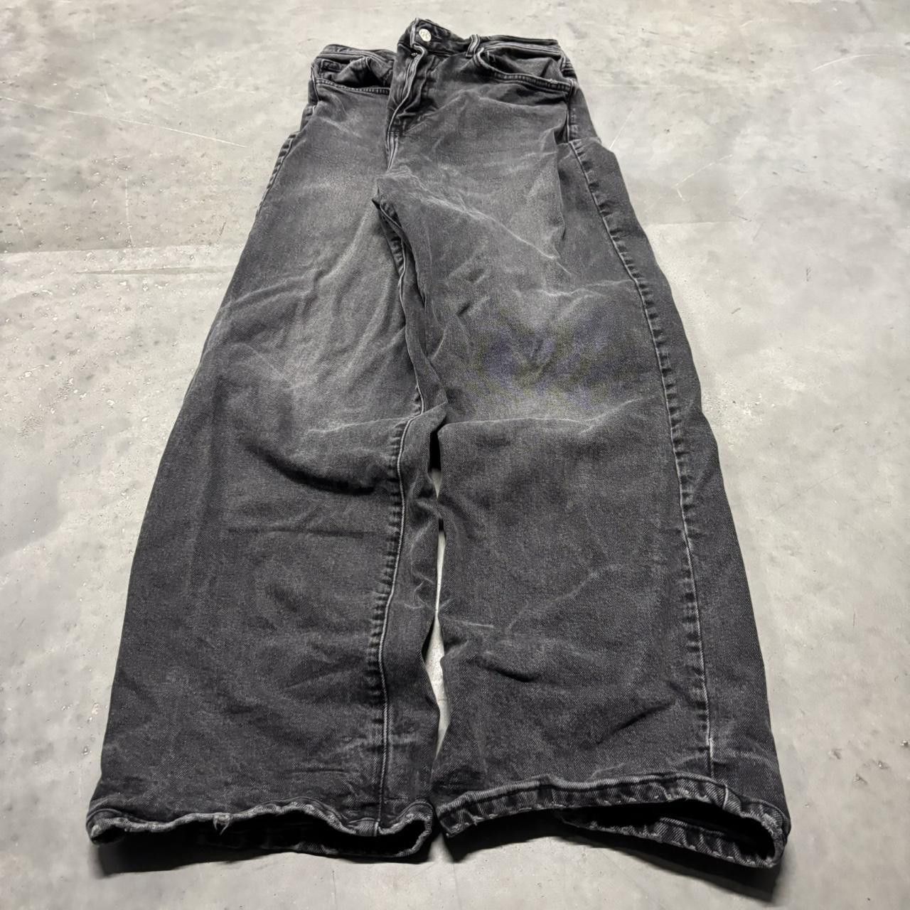 Japanese Brand × Vintage Crazy Vintage Y2K/2000s Grunge Faded Black Denim Jeans! Size US 30 / EU 46 - 3 Thumbnail