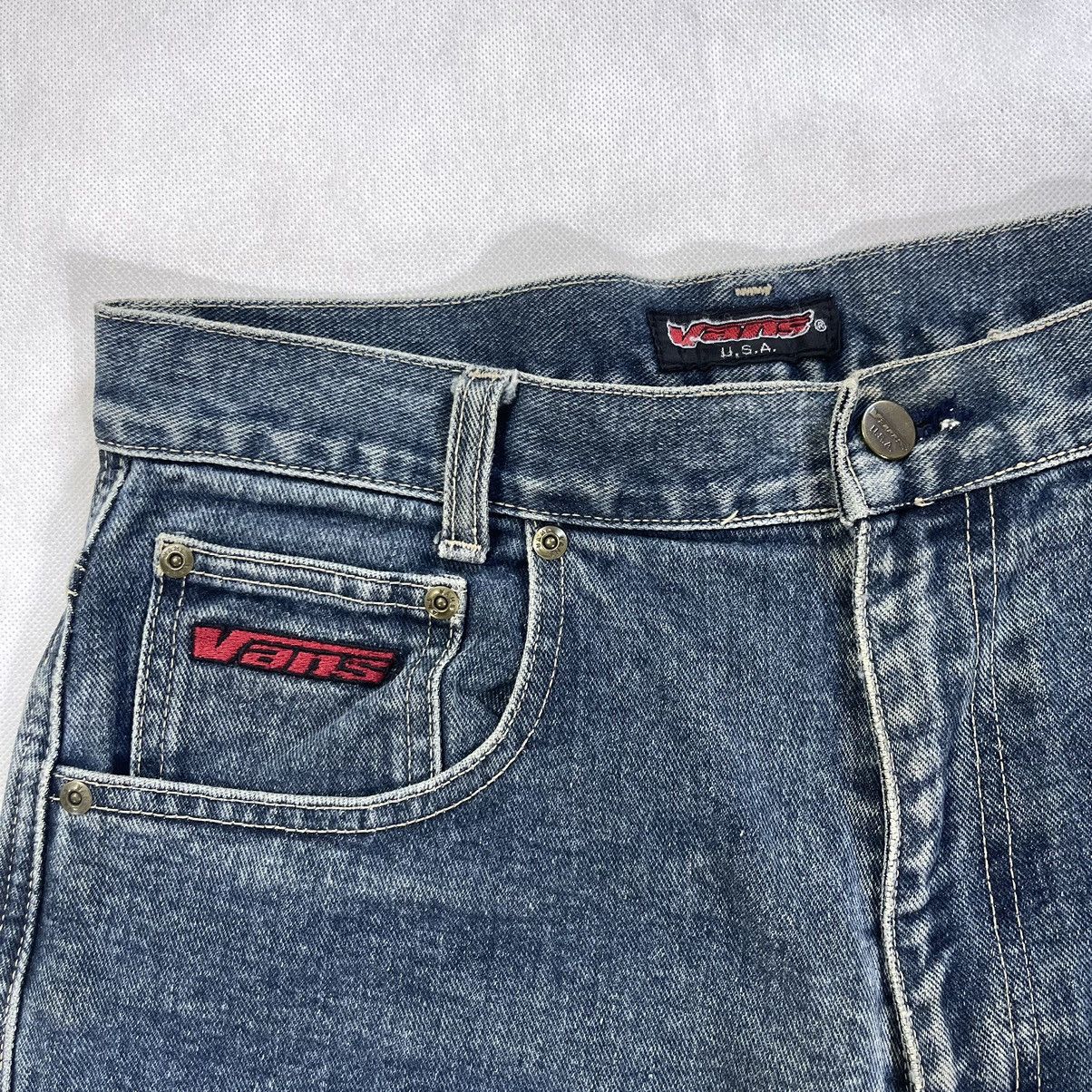 Shorty's Skateboards Rare! Vintage 90s Vans Usa Skate Baggy Denim Jeans Size US 32 / EU 48 - 5 Thumbnail
