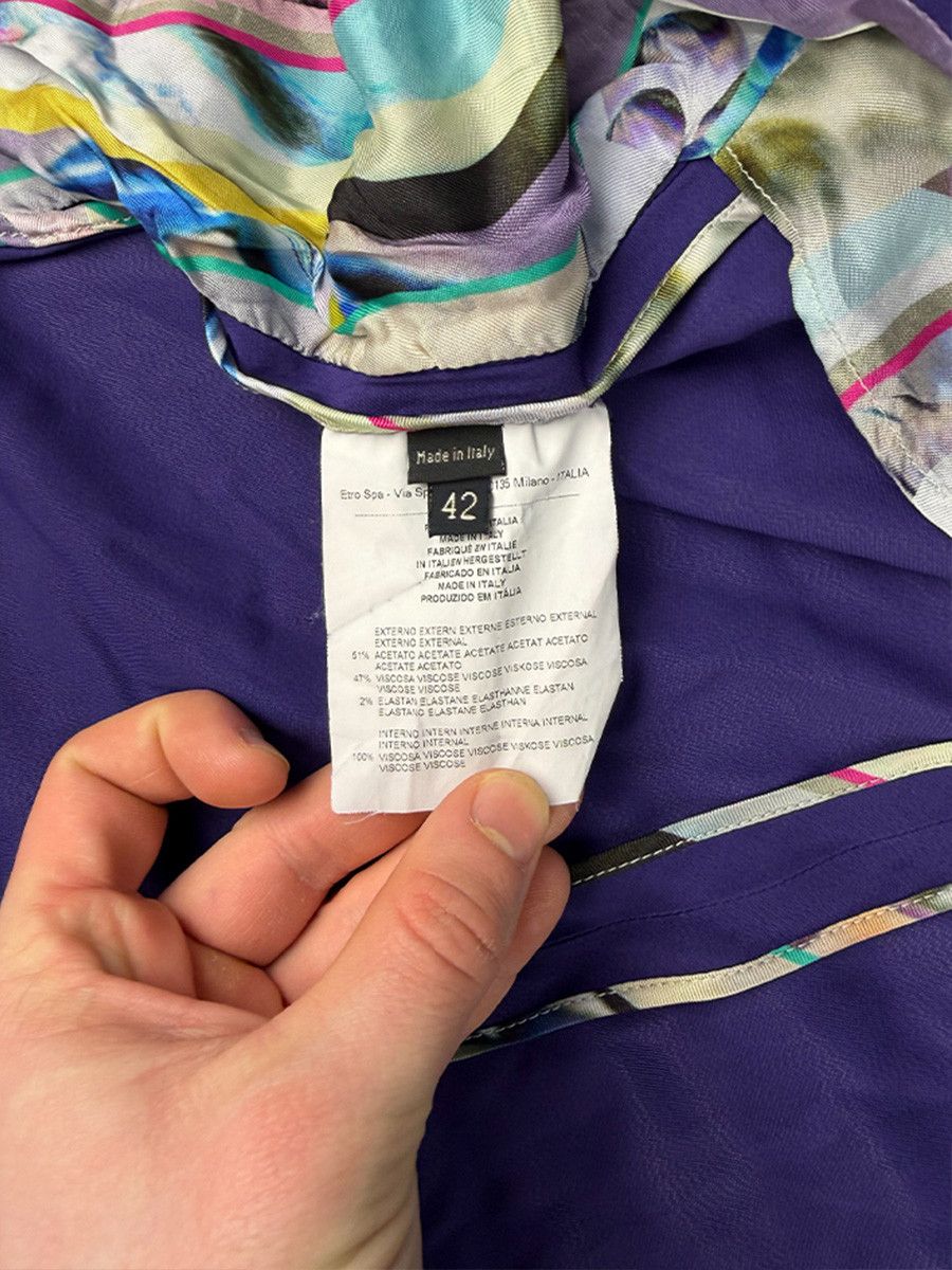 Etro Luxury Etro Milano Women's Blazer with Purple Silk Lining Size M / US 6-8 / IT 42-44 - 5 Thumbnail