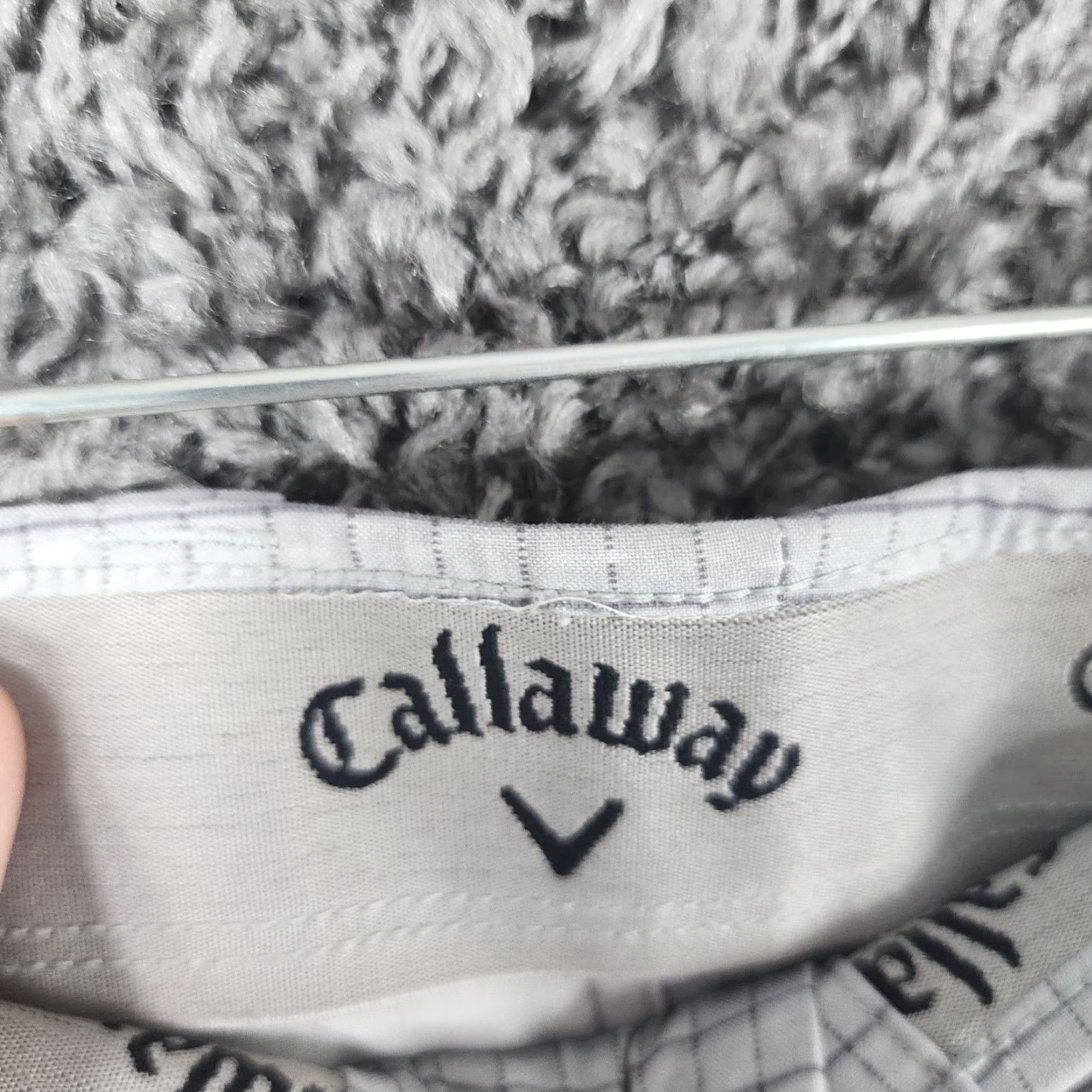 Callaway Callaway Mens Gray Check Pattern Polyester Chino Golf Shorts Size 38 Size US 38 / EU 54 - 2 Thumbnail