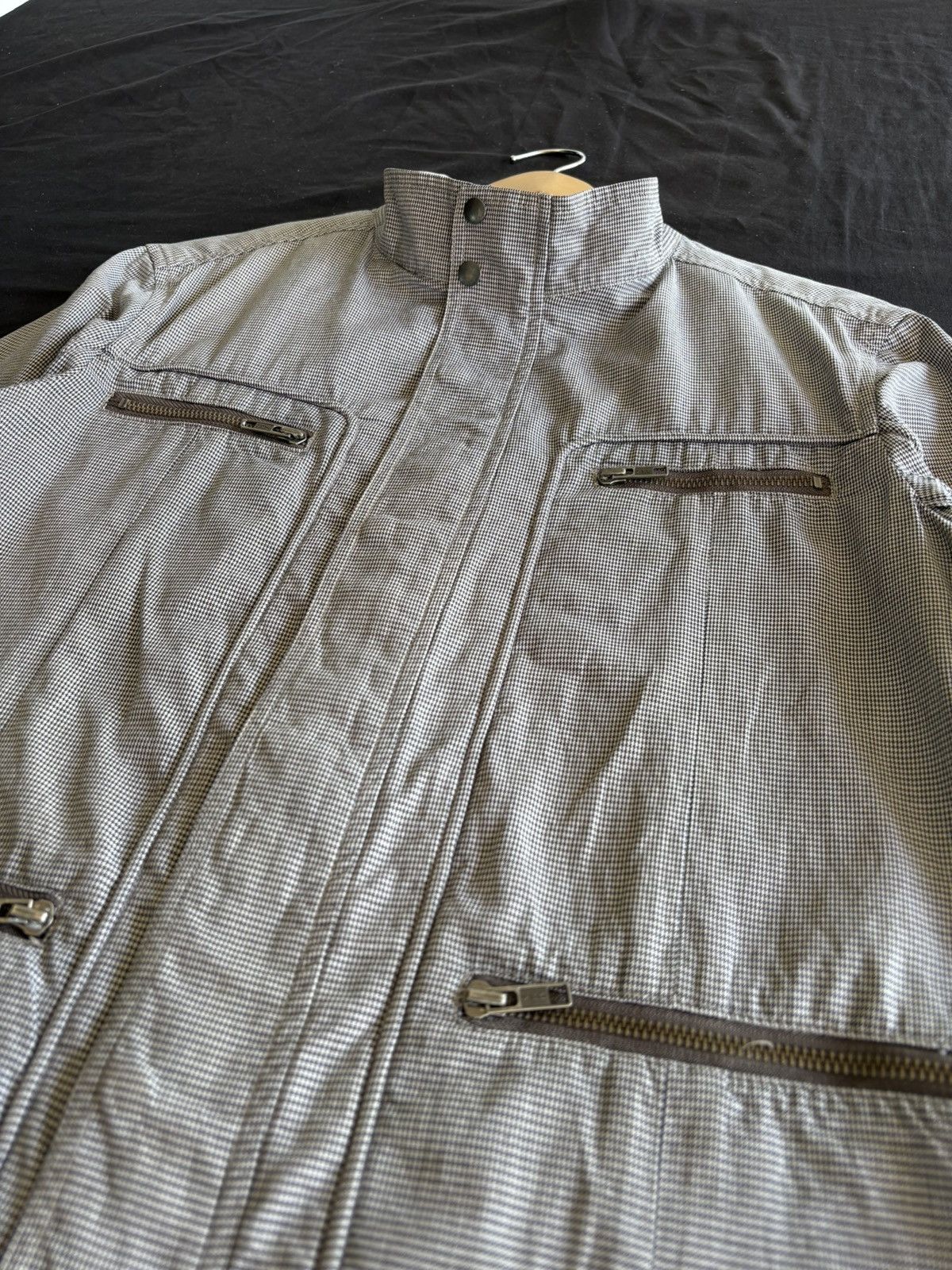 Tete Homme Tete Homme Issey Miyake Racer Plaid Pattern Jacket Size US L / EU 52-54 / 3 - 8 Thumbnail