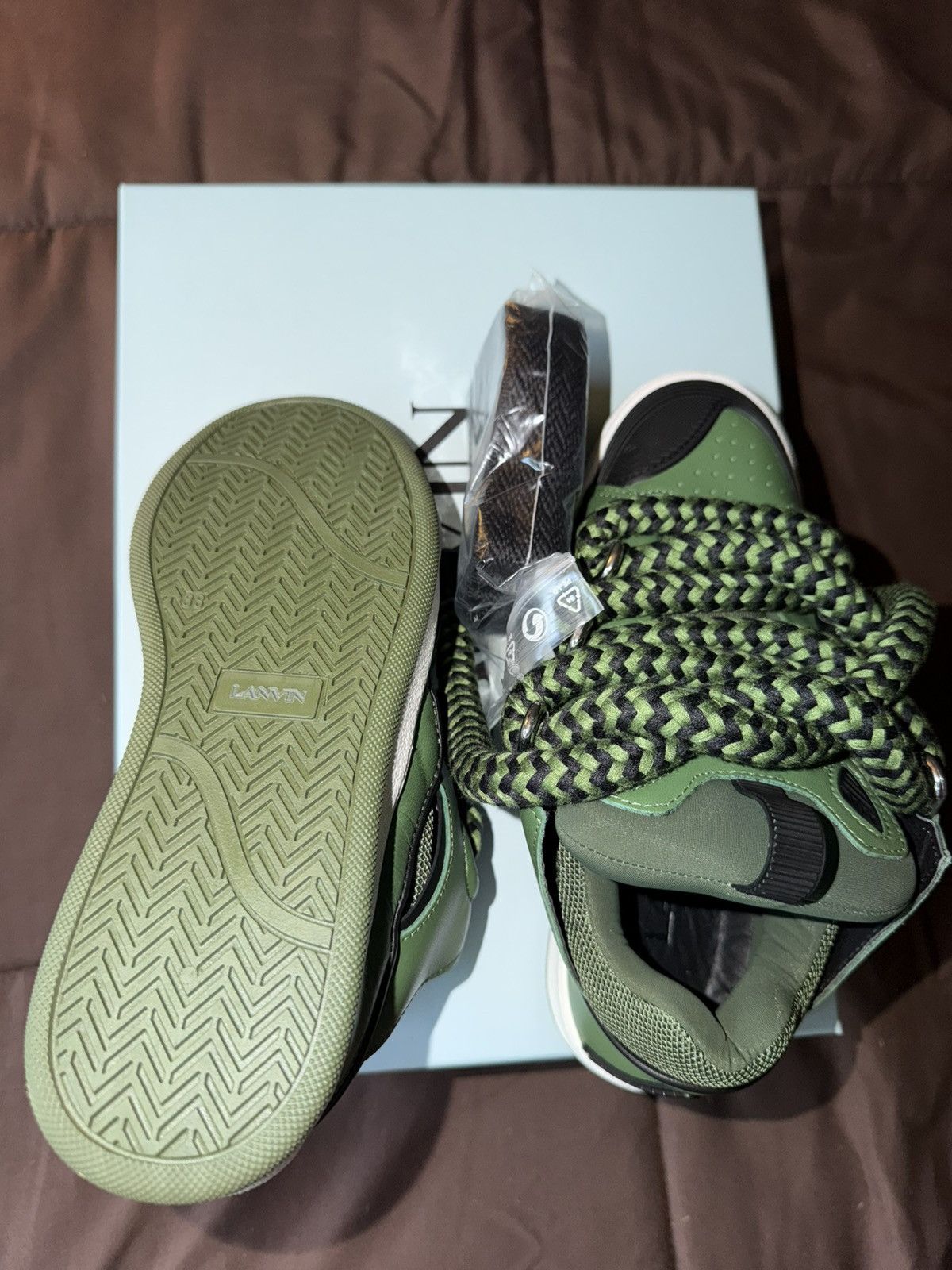 Lanvin Lanvin Boy's Curb Sneakers Size US 6 / EU 39 - 6 Thumbnail