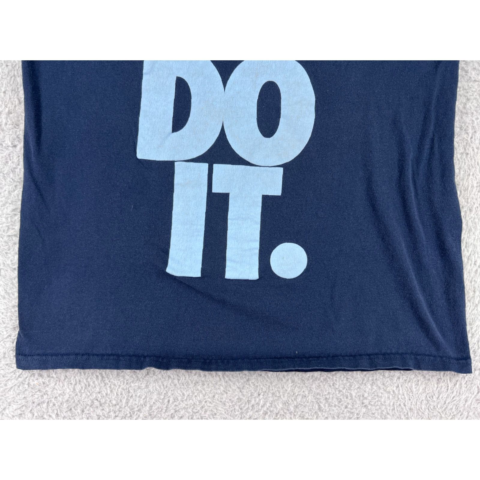 Nike Nike Shirt Mens M Blue Just Do It Swoosh Short Sleeve Crew Neck Dri-Fit Logo Sports 90s Football Baseball Basketball Size US M / EU 48-50 / 2 - 6 Thumbnail