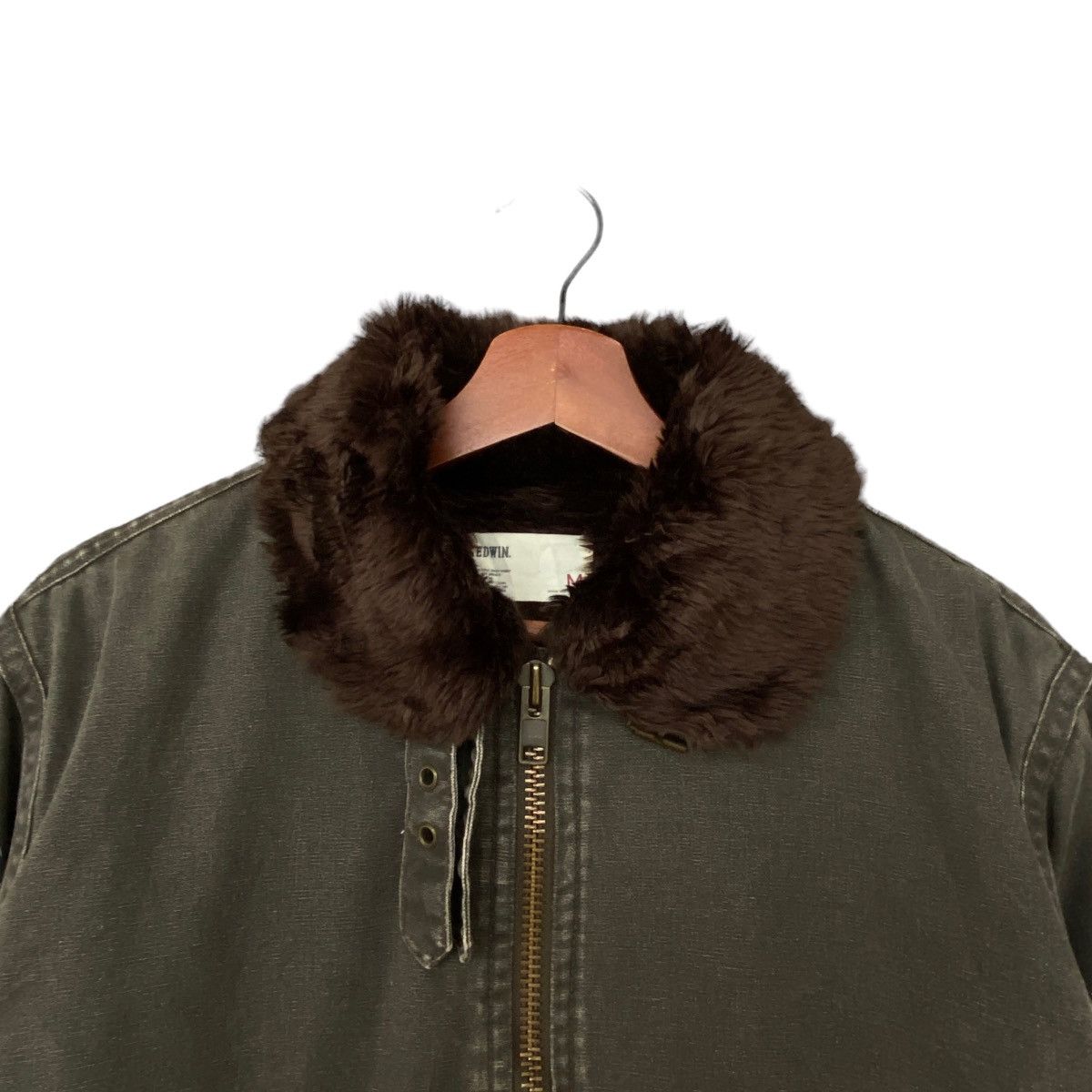 Edwin Vintage Brand Edwin Sherpa Fur Jacket 1990s Size US M / EU 48-50 / 2 - 6 Thumbnail