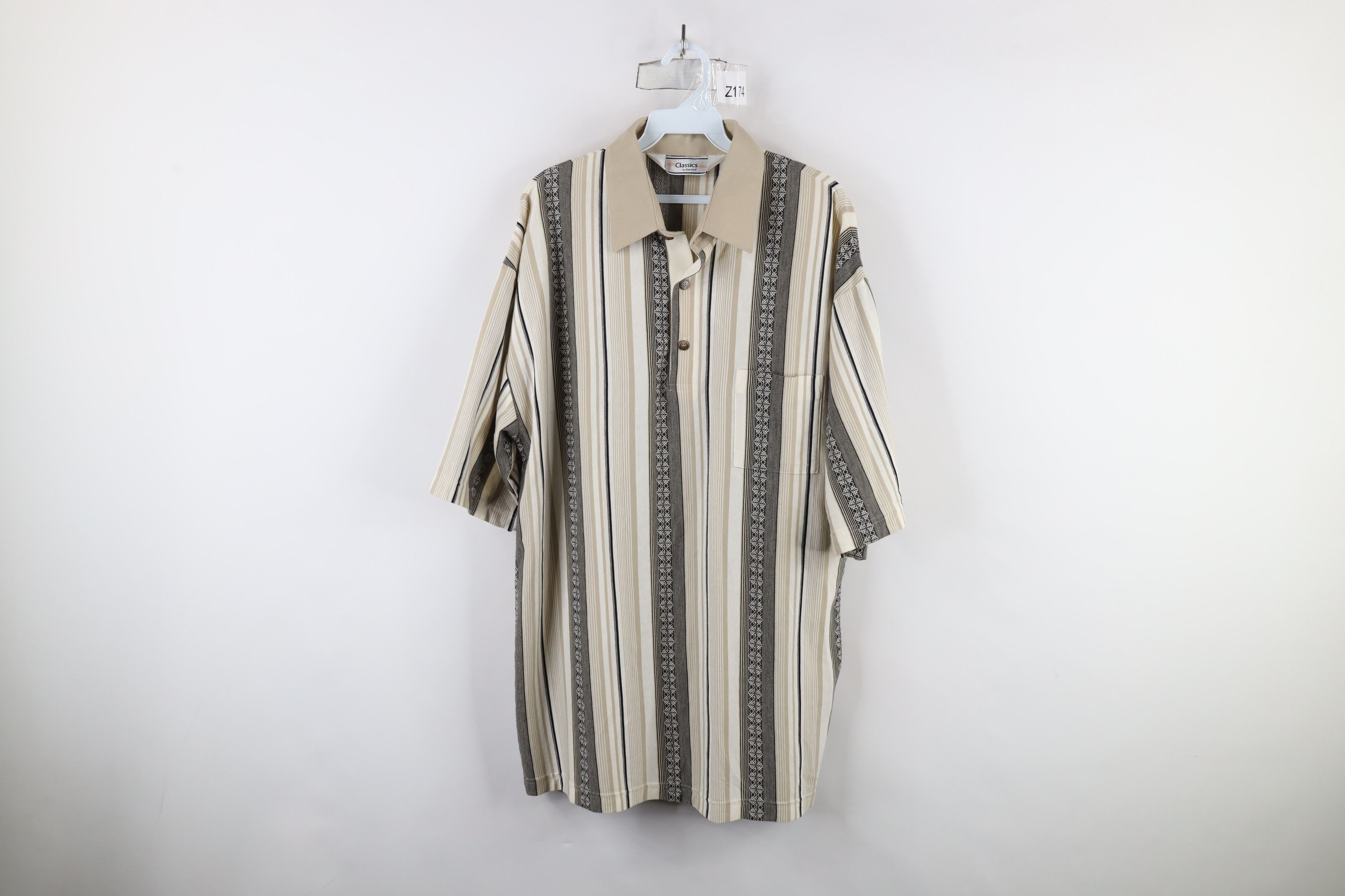 Vintage Vintage 90s Streetwear Fiesta Knit Short Sleeve Polo Shirt Size US XL / EU 56 / 4 - 1 Thumbnail