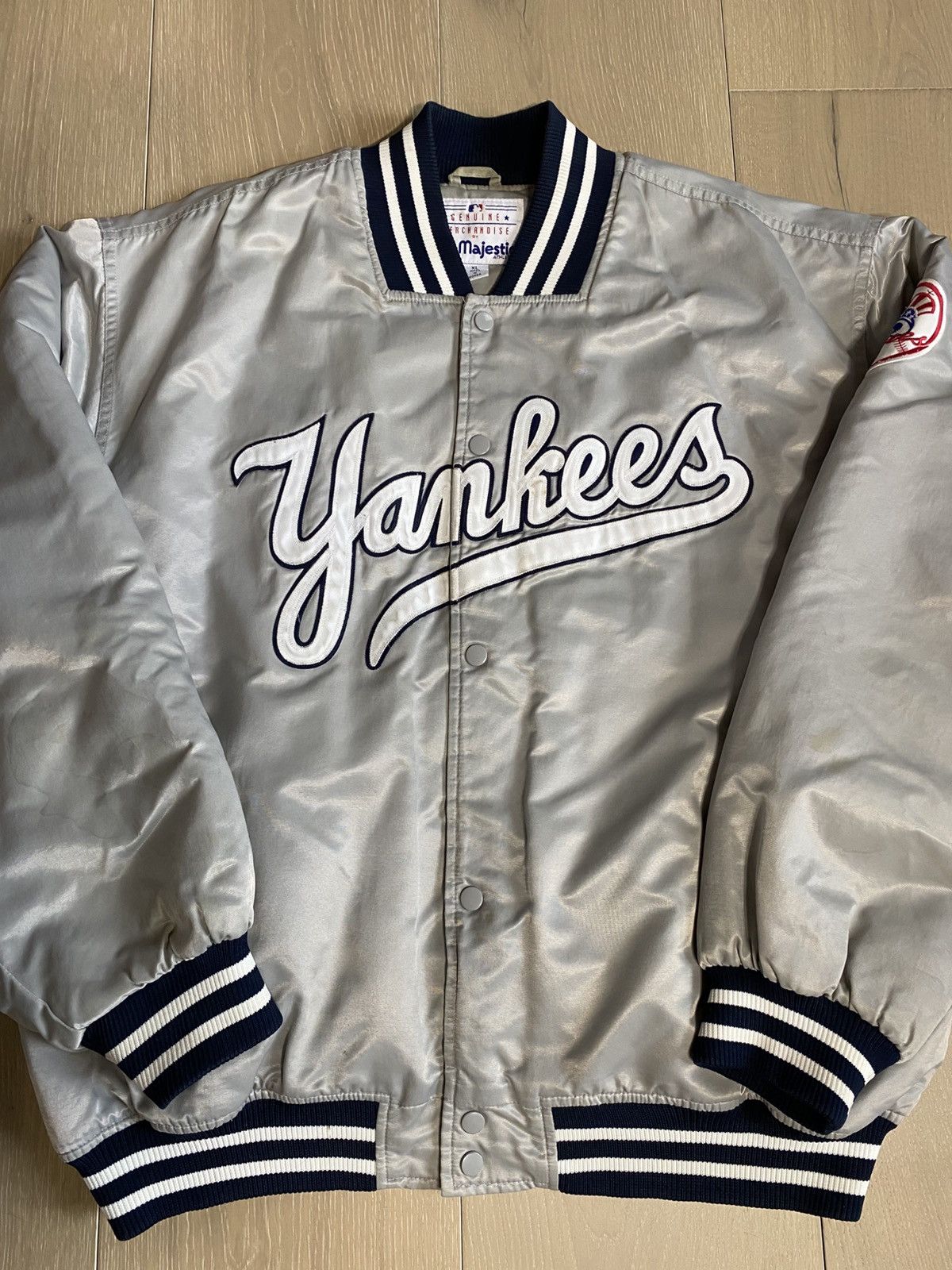 Starter Starter New York Yankees Satin Jacket Size US XL / EU 56 / 4 - 1 Thumbnail