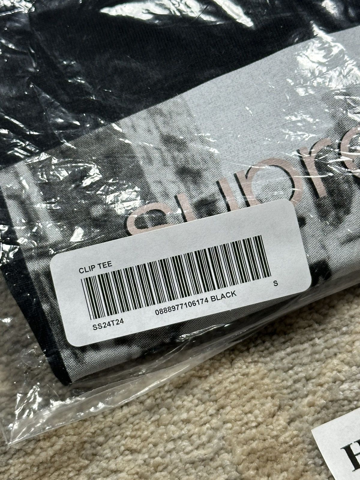 Supreme Supreme Crew 96 Tee - Black - S - SS24 Size US S / EU 44-46 / 1 - 4 Thumbnail