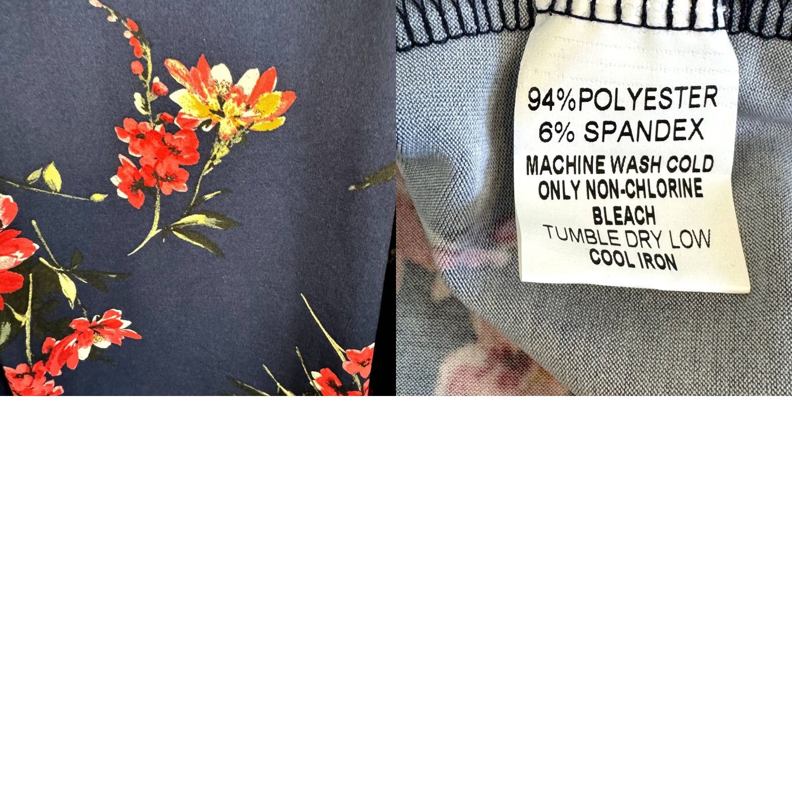 Vintage Papermoon Tank Top Women's 2XL Navy Floral Spaghetti Strap Sleeveless Rayon Camisole Bohemian Summer XS-? Size XXL / US 16-18 / IT 52-54 - 8 Thumbnail