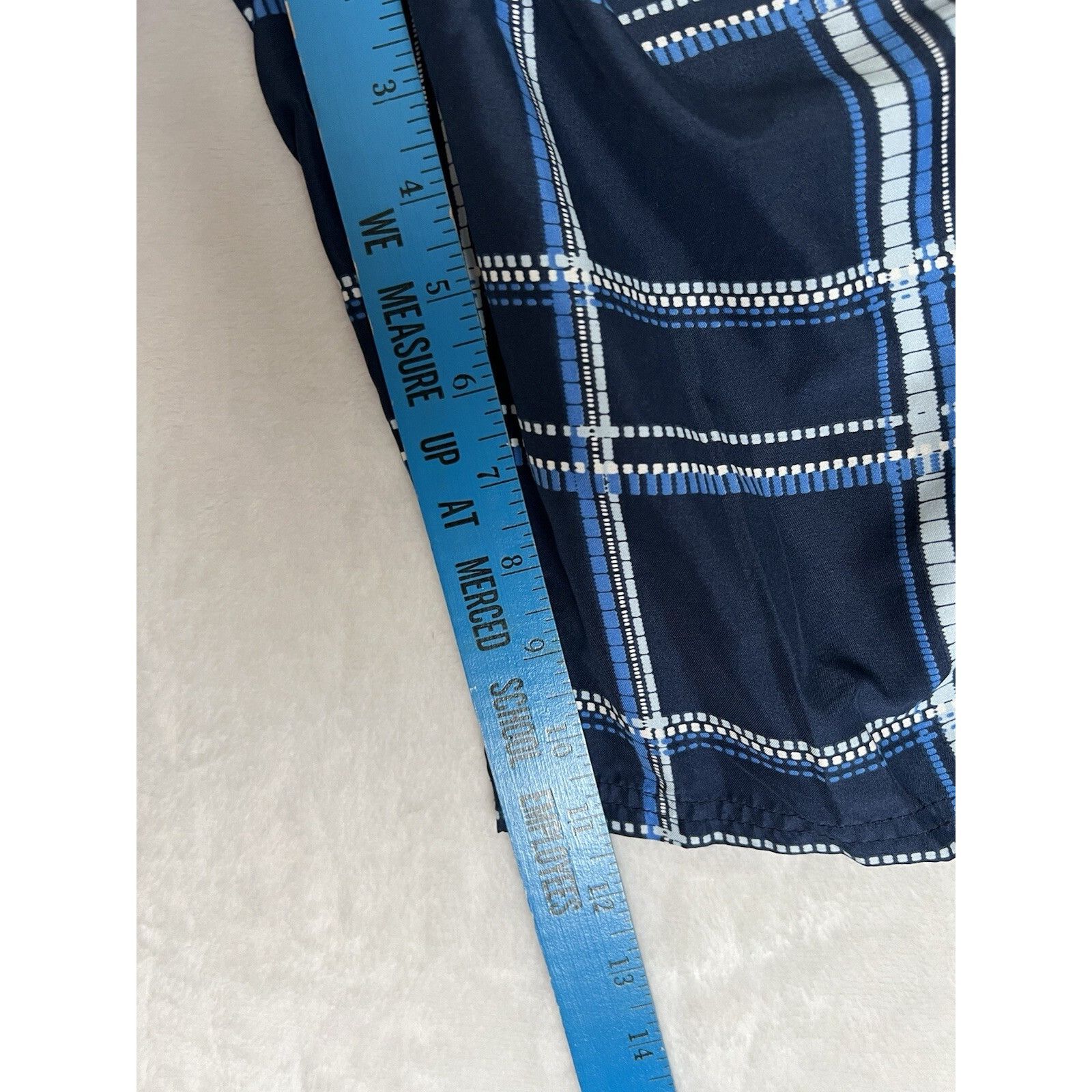 Nike Vintage Nike Swim Trunks Size 34 Blue Plaid Y2K Surf Size US 34 / EU 50 - 6 Thumbnail
