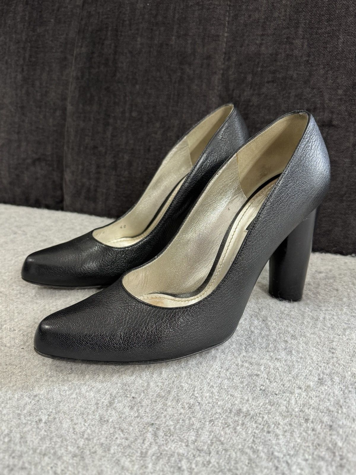 Dolce & Gabbana Dolce & Gabbana D&G Black Leather Heels size 40 luxury Size US 10 / IT 40 - 5 Thumbnail