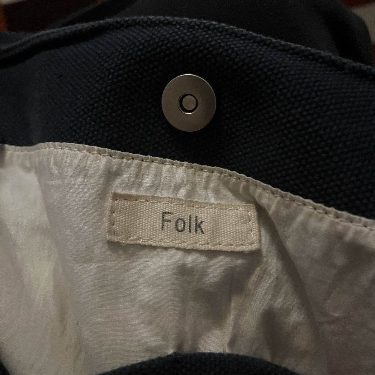 Folk Folk Shopper Canvas Tote Bag Size ONE SIZE - 4 Thumbnail