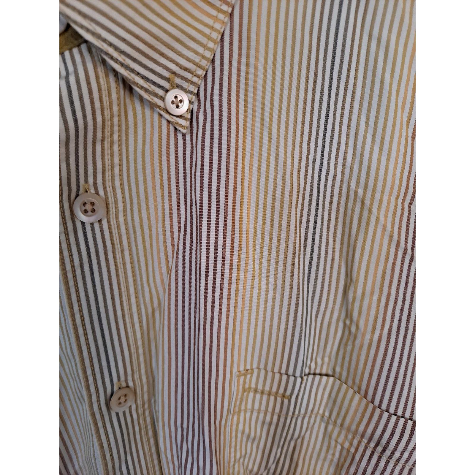 Tommy Bahama Tommy Bahama 100% Silk Colorful Striped BUtton Up Shirt Size Size US L / EU 52-54 / 3 - 2 Thumbnail