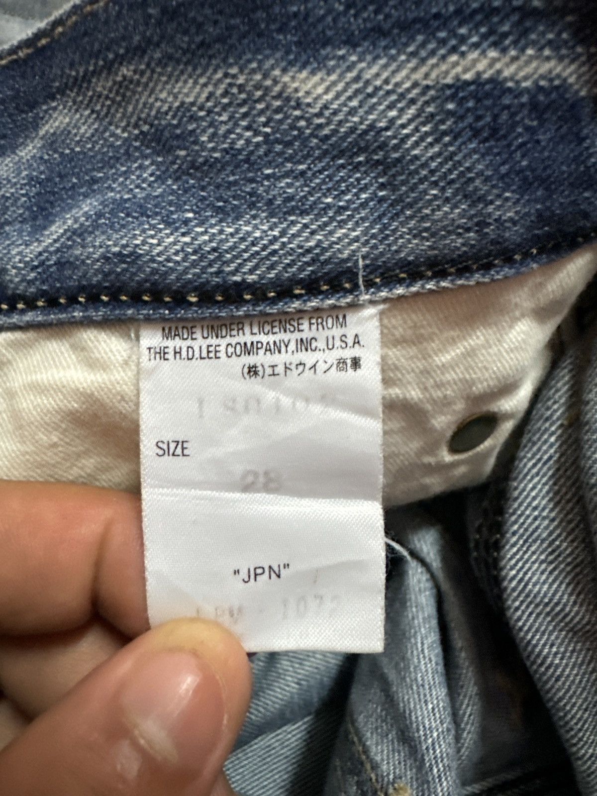 If Six Was Nine × Lee × Vintage Flare Lee Raider Muddy Acid Wash Boot Cut Style Denim Size US 29 - 18 Thumbnail