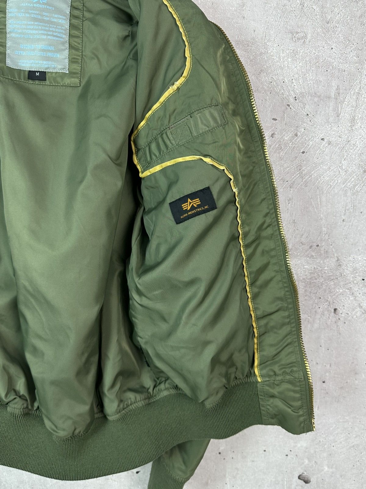 Alpha Industries Alpha Industries Green Long Sleeve Logo Women’s Bomber Size M / US 6-8 / IT 42-44 - 11 Thumbnail