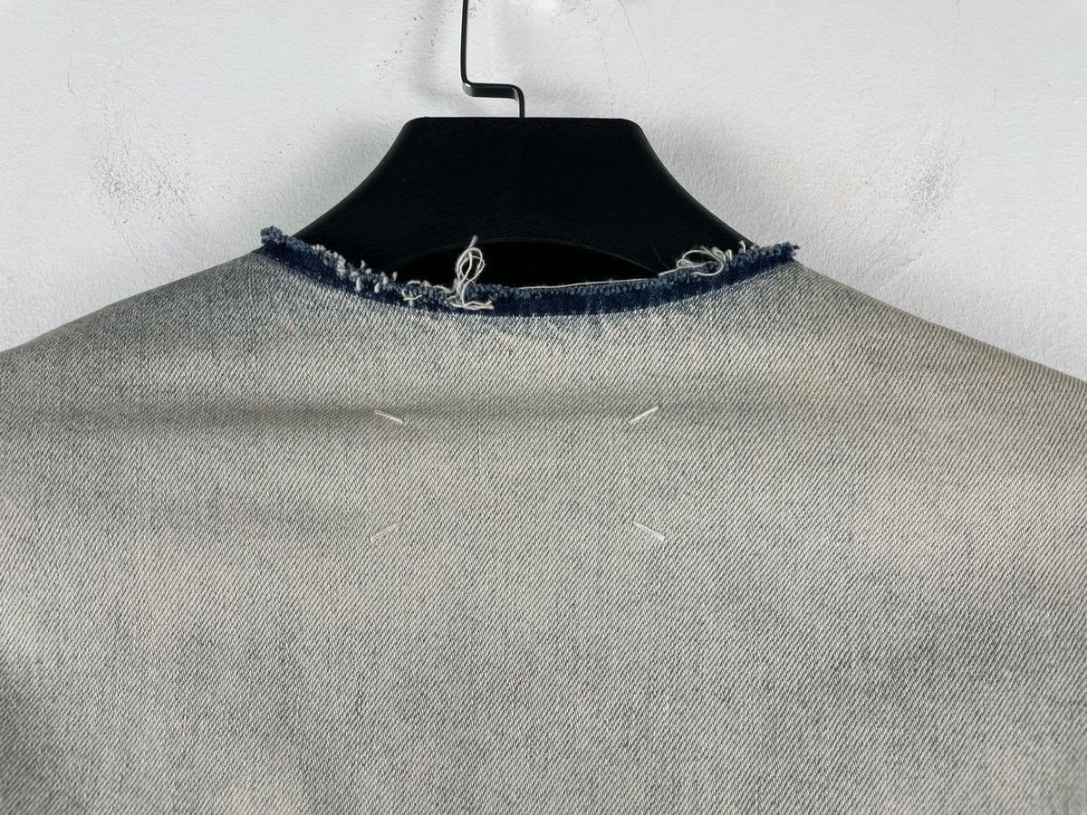 Maison Margiela Maison Margiela Collarless Oversized Denim Jacket Size US S / EU 44-46 / 1 - 10 Thumbnail