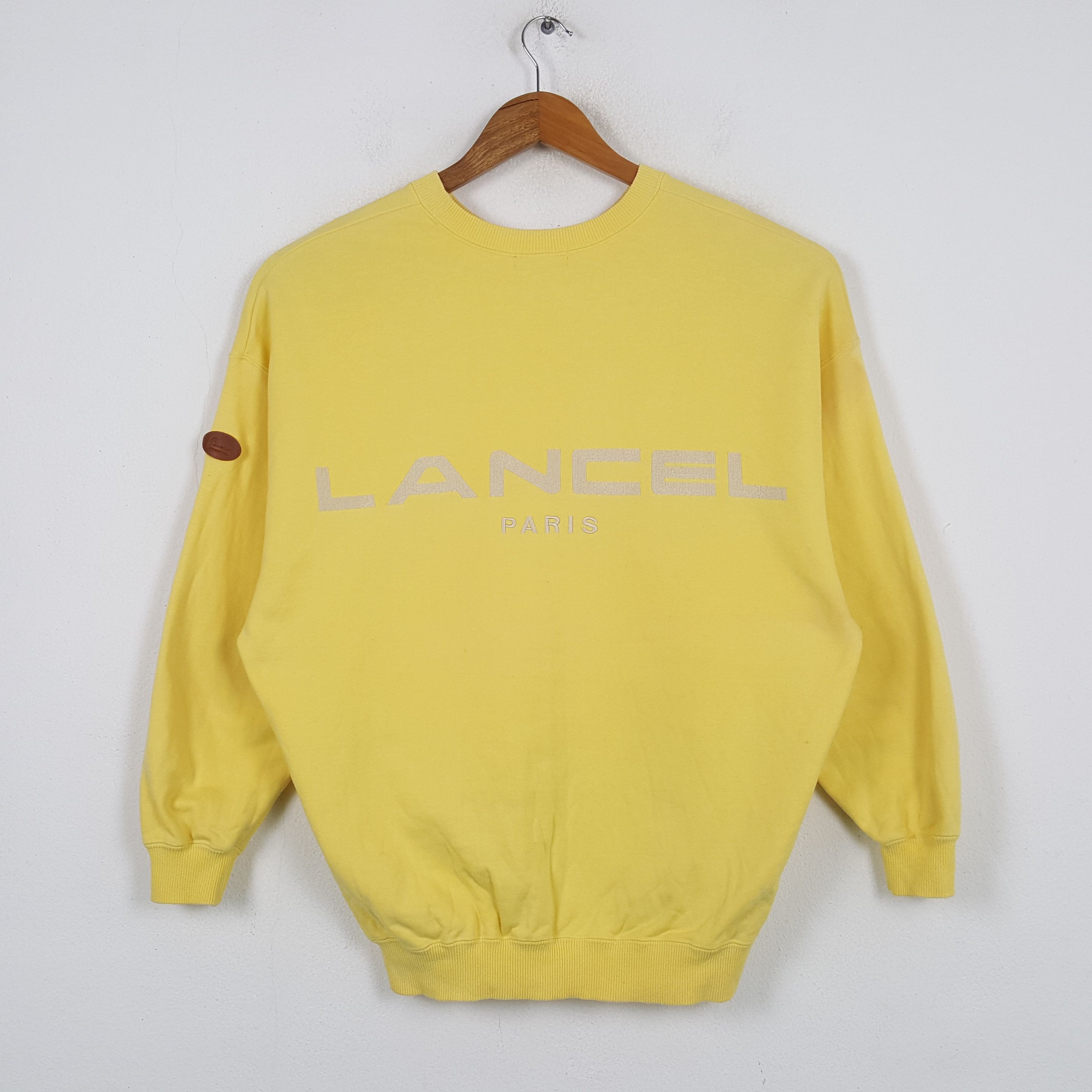 Designer × Lancel × Vintage Vintage LANCEL PARIS Fashion Brand Sweatshirt C293N2 Size US L / EU 52-54 / 3 - 1 Thumbnail