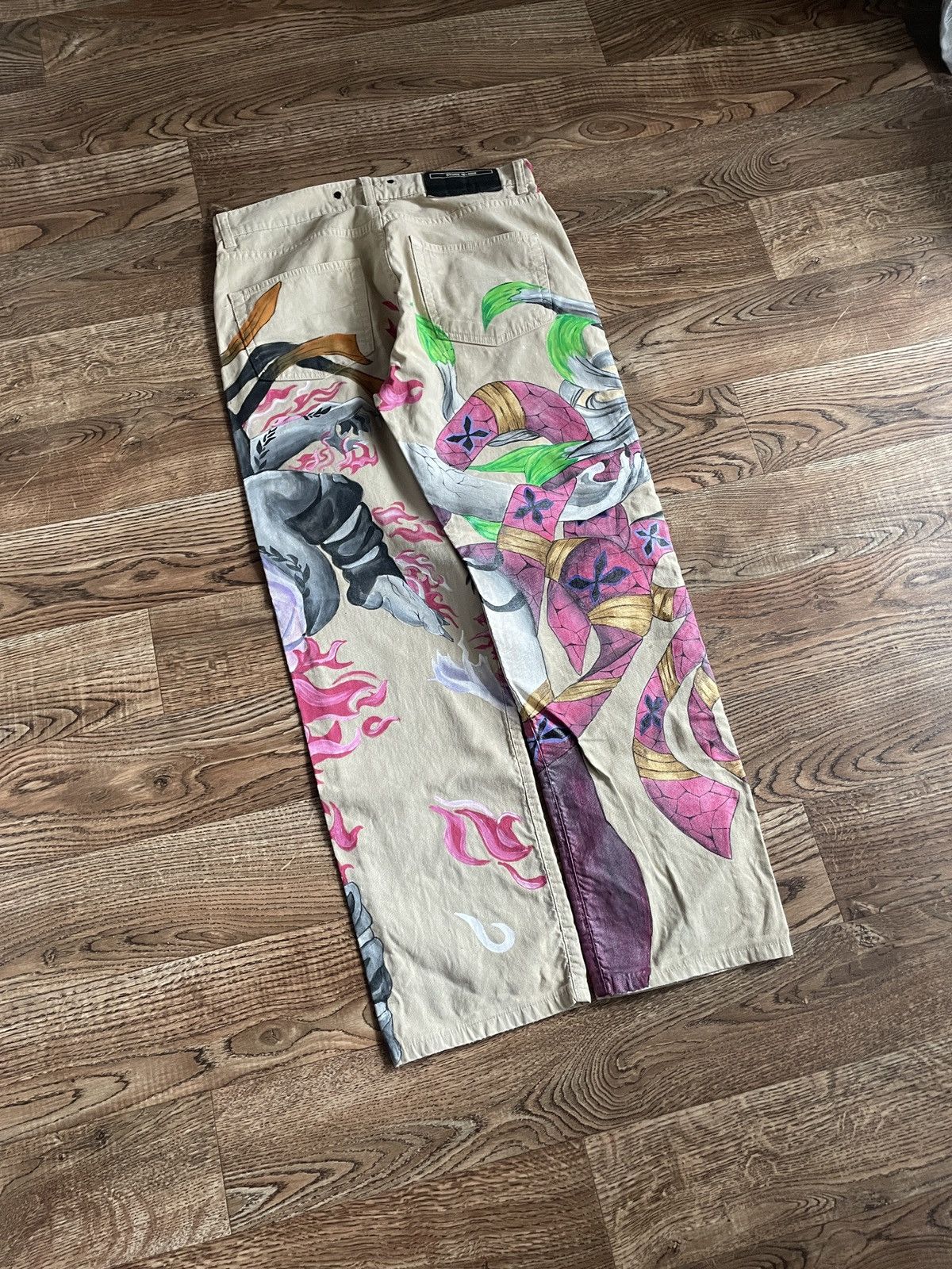 Stone Island Vintage Stone Island x DEMON SLAYER 1:1 Custom Jeans Size US 32 / EU 48 - 8 Thumbnail