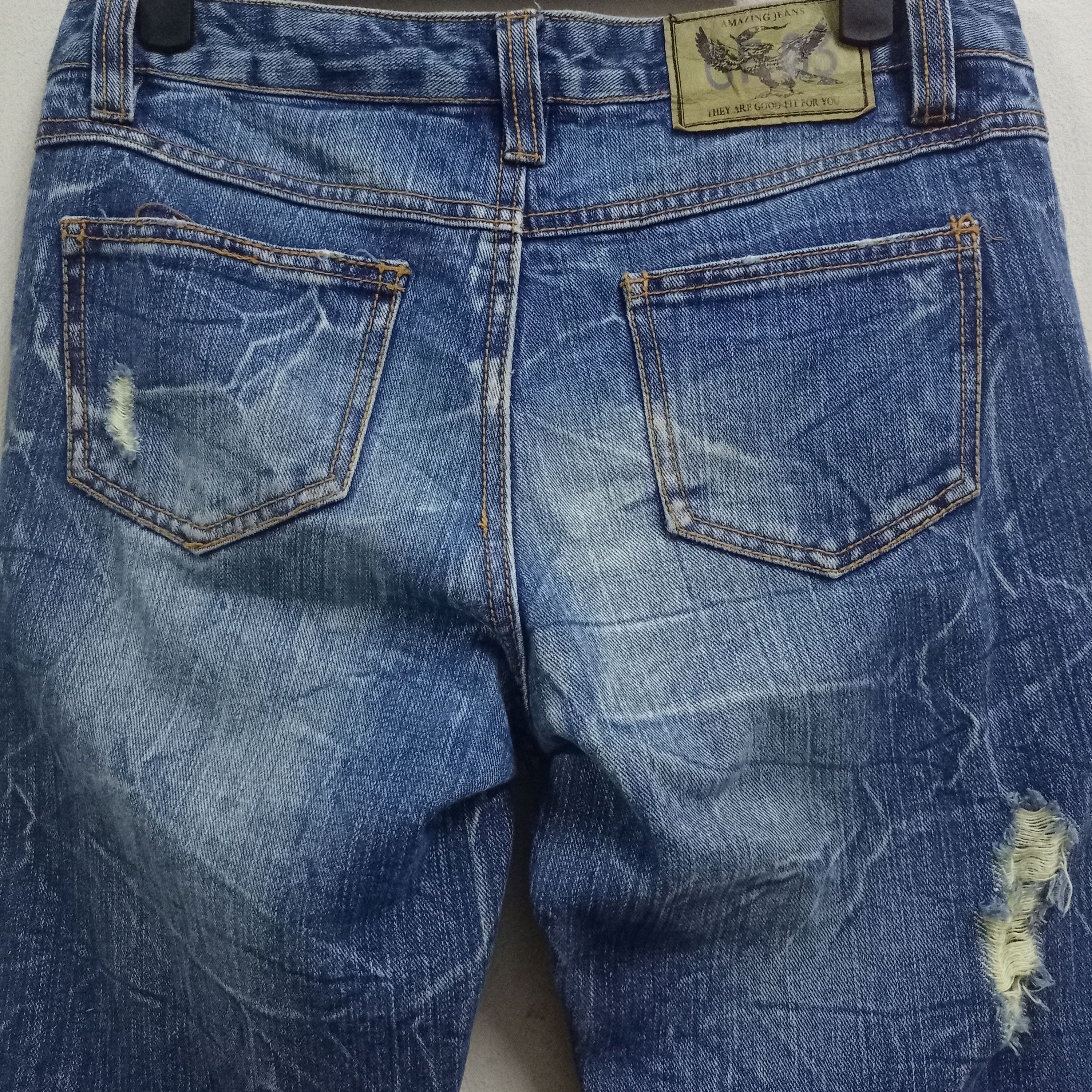 Japanese Brand Vintage Japanese Brand Studded Punk Flare Jeans Size 30" / US 8 / IT 44 - 7 Thumbnail
