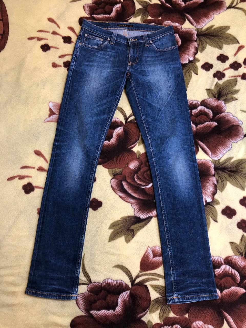 Nudie Jeans Nudie Jeans Co Grim Tim Men's Slim Fit Blue Denim Jeans Size US 28 / EU 44 - 19 Thumbnail