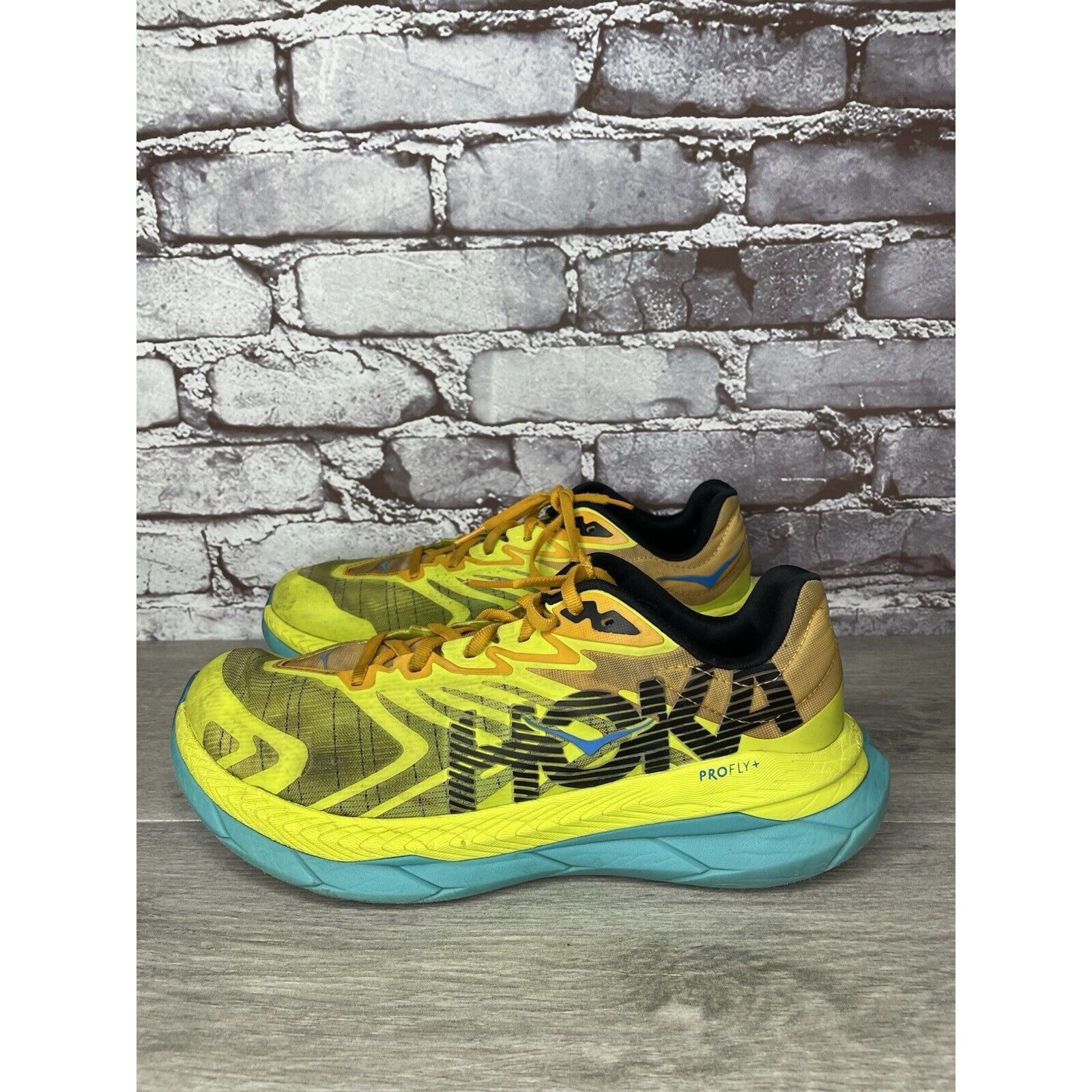 Hoka Hoka Tecton X2 Carbon Plate Yellow Synthetic Orange Lace Blu Size US 8.5 / EU 41-42 - 20 Thumbnail