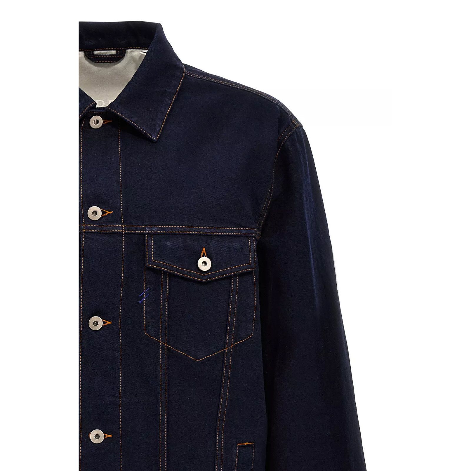 Burberry BURBERRY Blue Denim Oversized Jacket New & Authentic (Men's Size US L / EU 52-54 / 3 - 3 Thumbnail