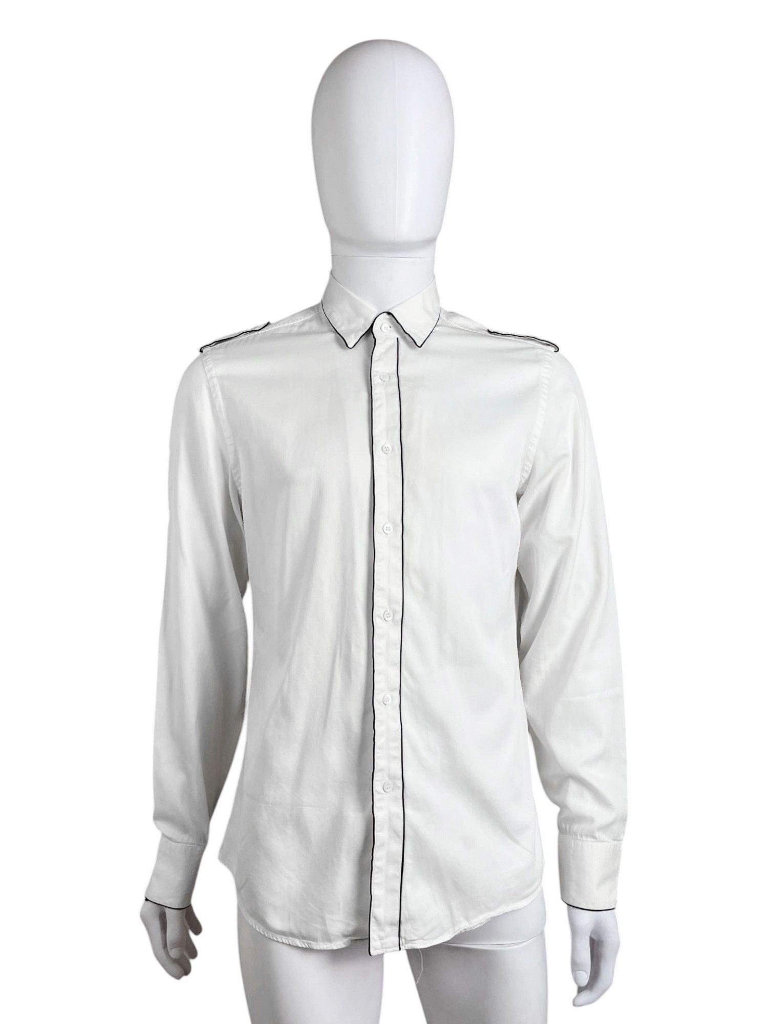 Gucci 2000's Military White Cotton Shirt Size US L / EU 52-54 / 3 - 1 Thumbnail