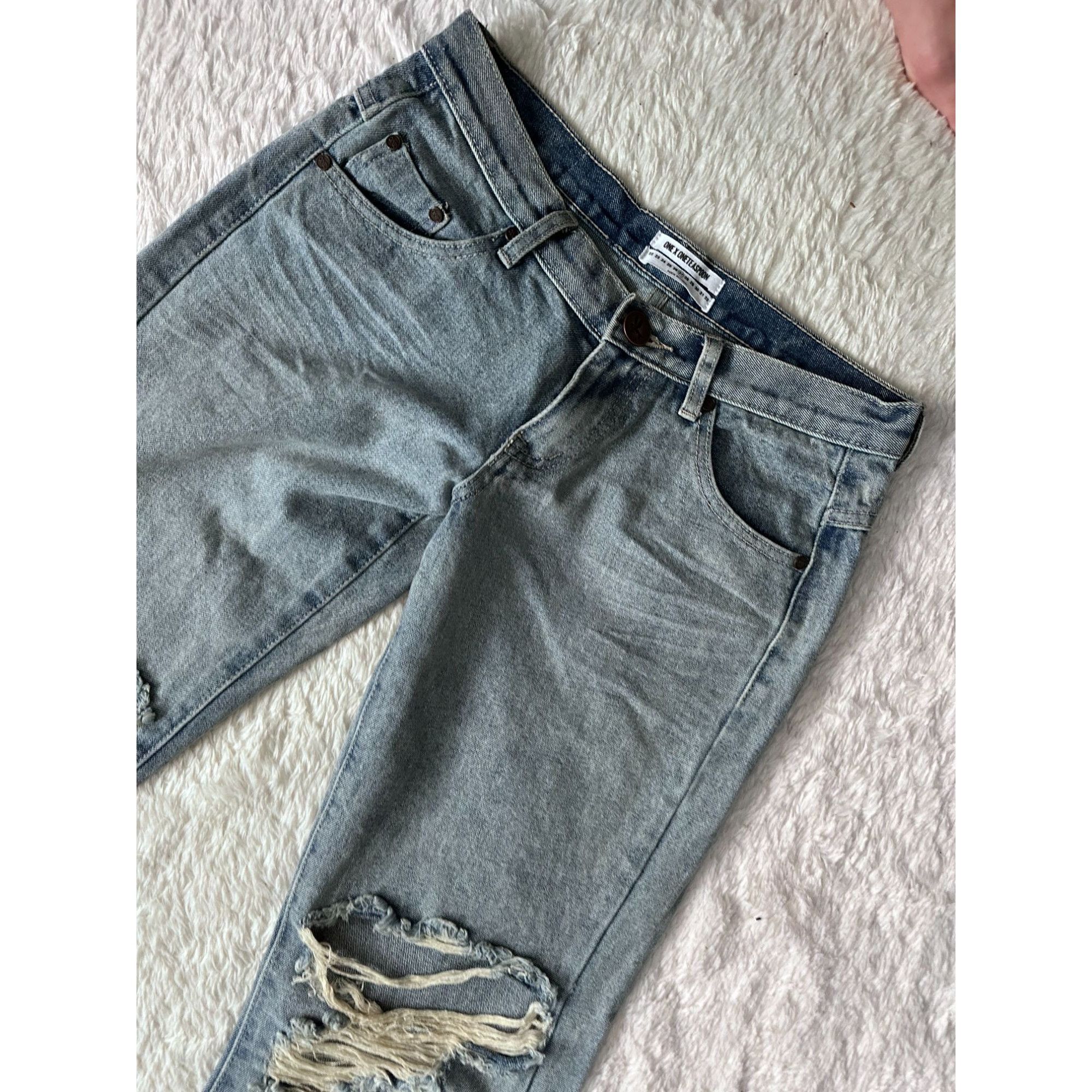 One Teaspoon one x oneteaspoon westenders low waist relaxed wide leg jean Size 27" / US 4 / IT 40 - 6 Thumbnail