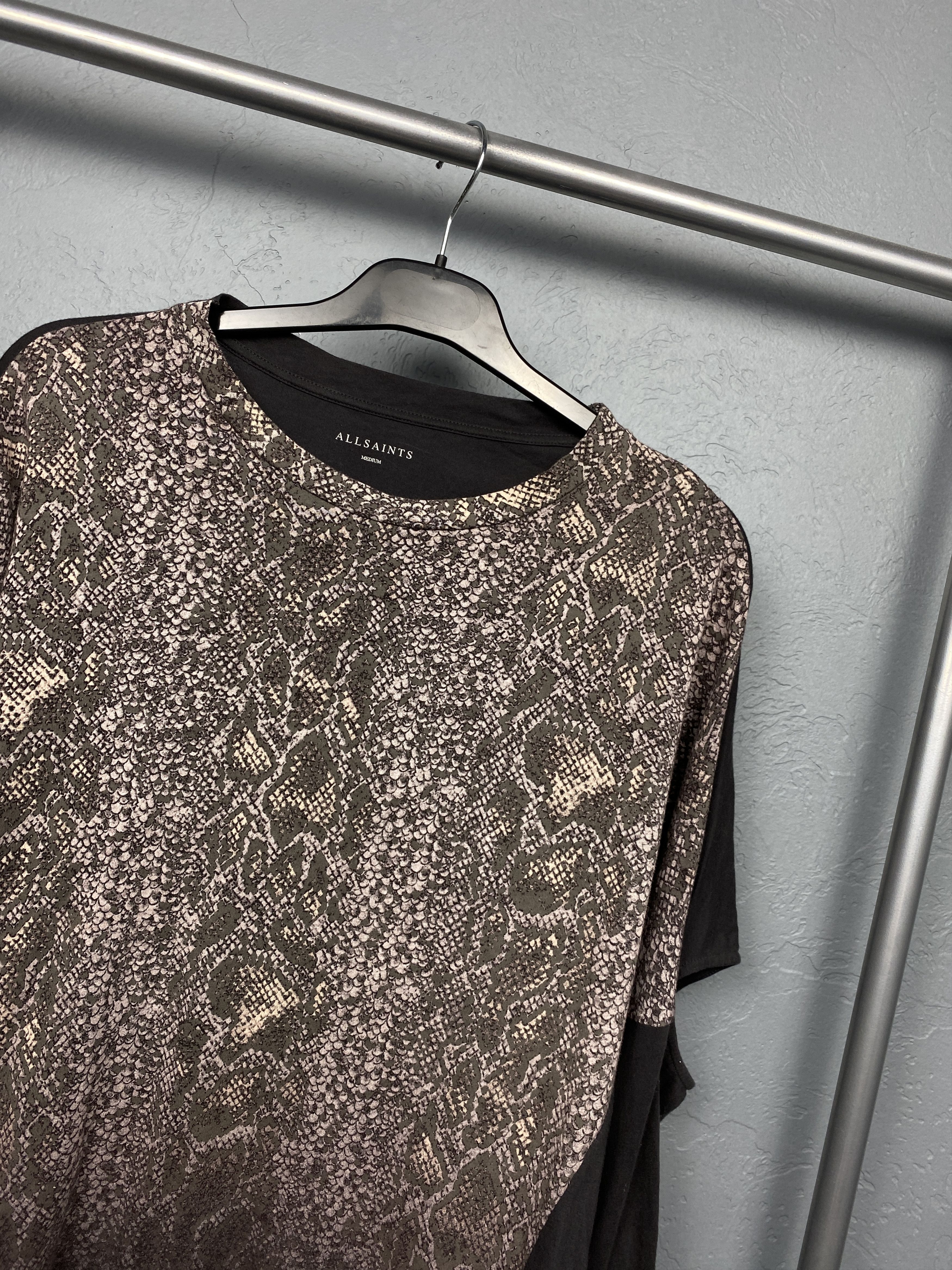 Allsaints Allsaints Womens KAA Wave Long Sleeve T-Shirt Size M / US 6-8 / IT 42-44 - 2 Thumbnail
