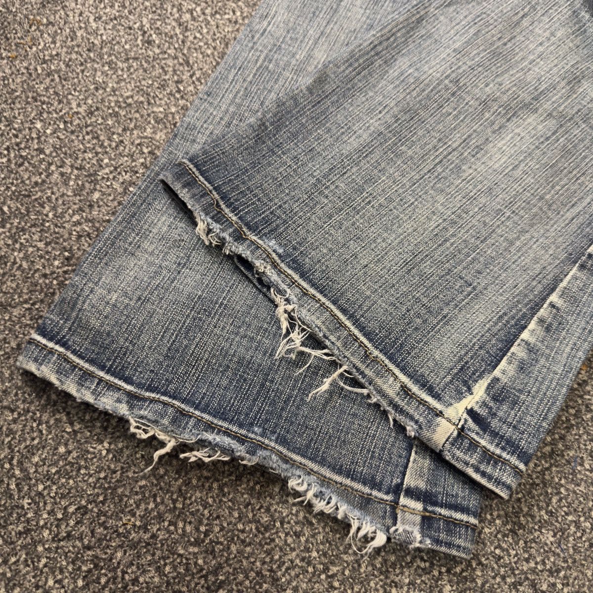 Hysteric Glamour Flare Sick 🔥 6th Avenue Rhinestone Lace Jeans LGB Style Size 30" / US 8 / IT 44 - 13 Thumbnail