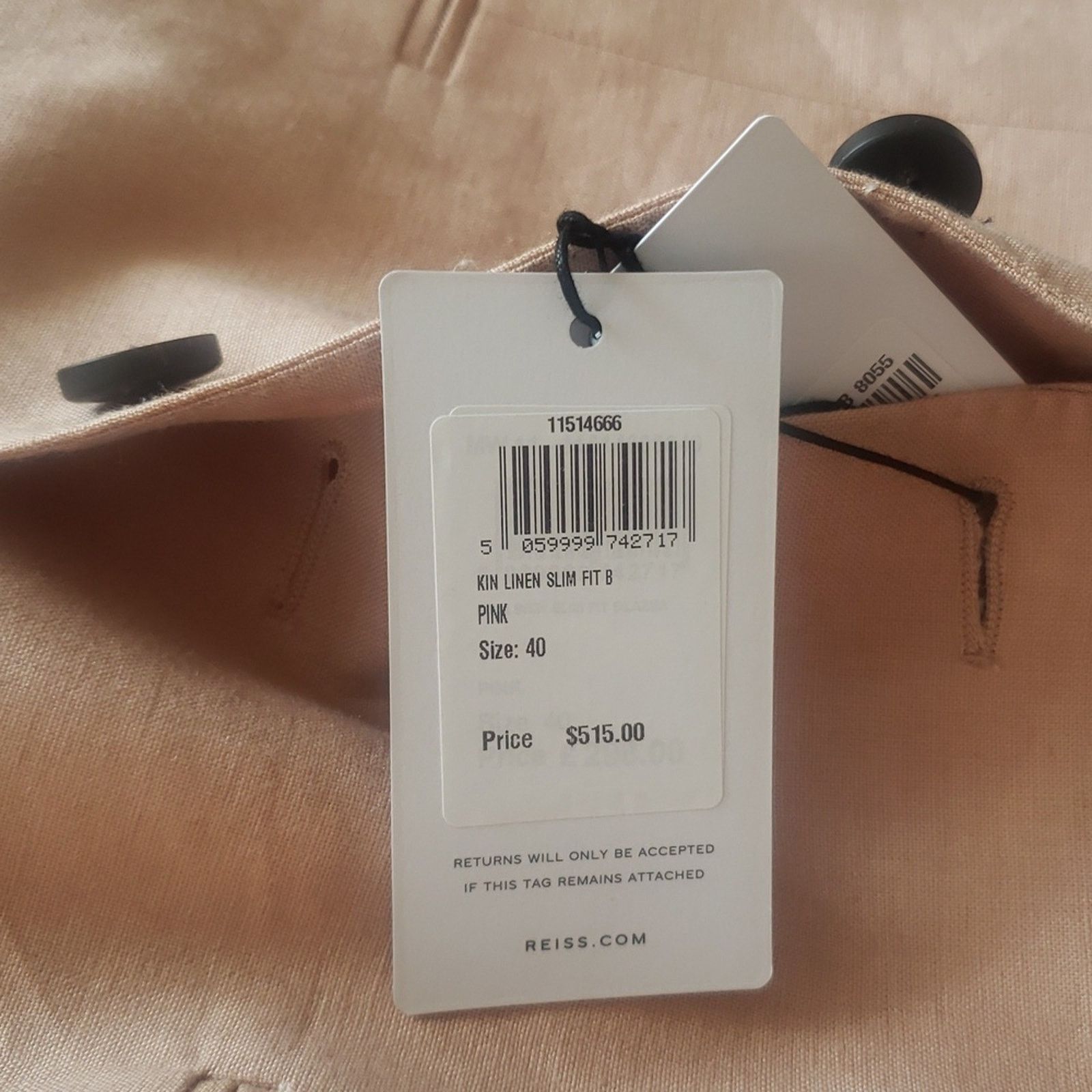 Reiss Reiss Kin B Linen Two-Button Blazer, Size 40, RP $515.00 Size 40R - 8 Thumbnail