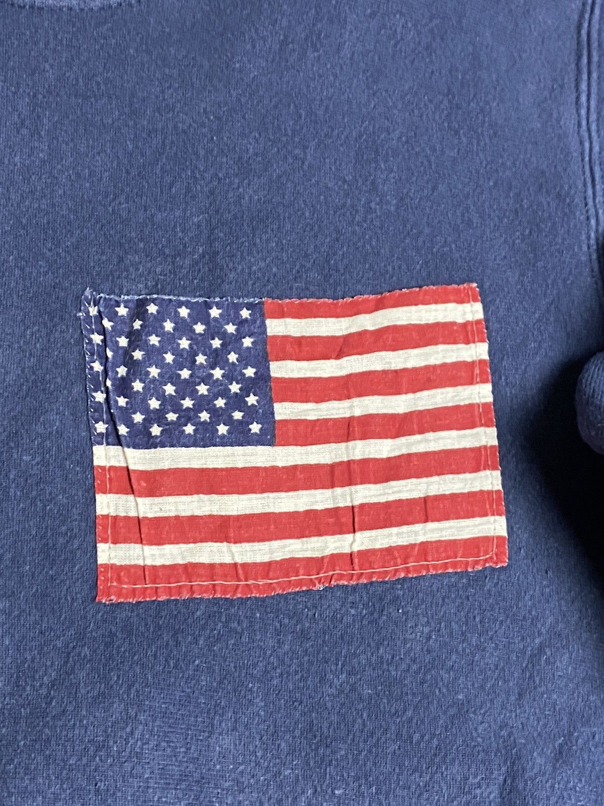 Lee 90s Lee Cross Grain M Sweatshirt Navy Blue American Flag USA Size US M / EU 48-50 / 2 - 5 Thumbnail