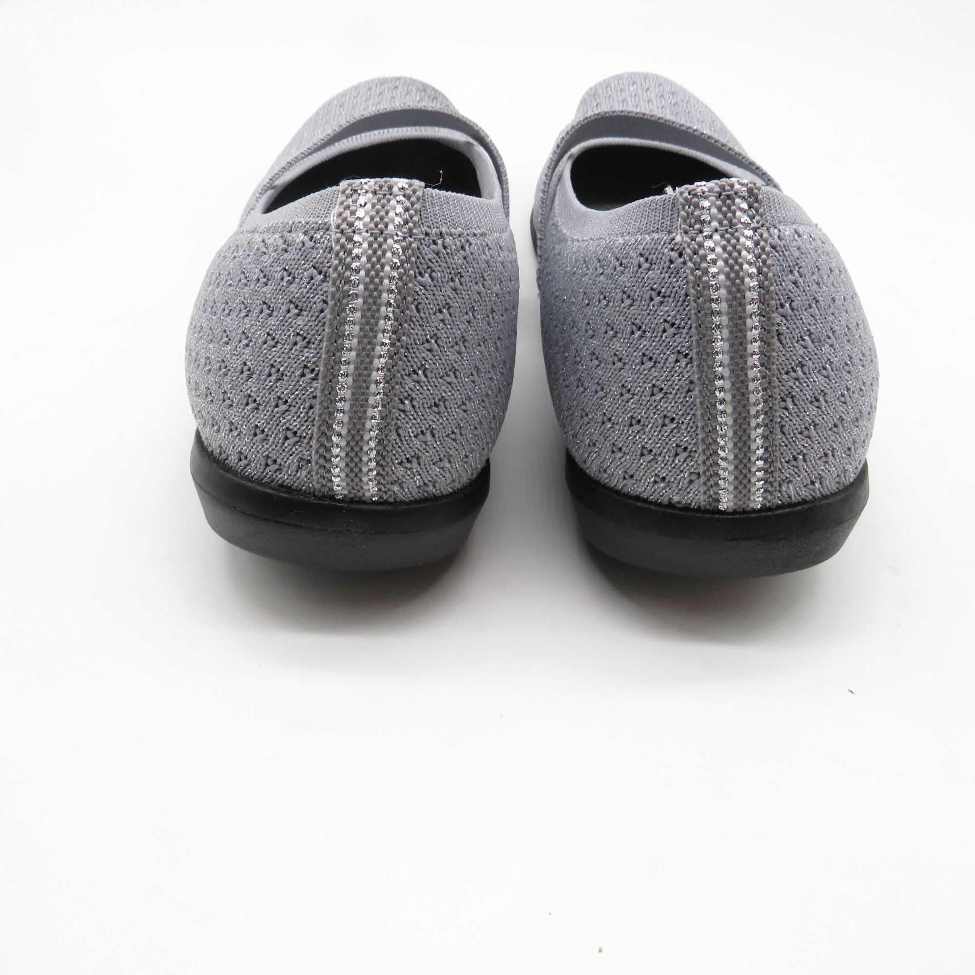 Other Lifestride Women's Grey Knit Mary Jane Flats By Bzees Size 8 Size US 8 / IT 38 - 6 Thumbnail
