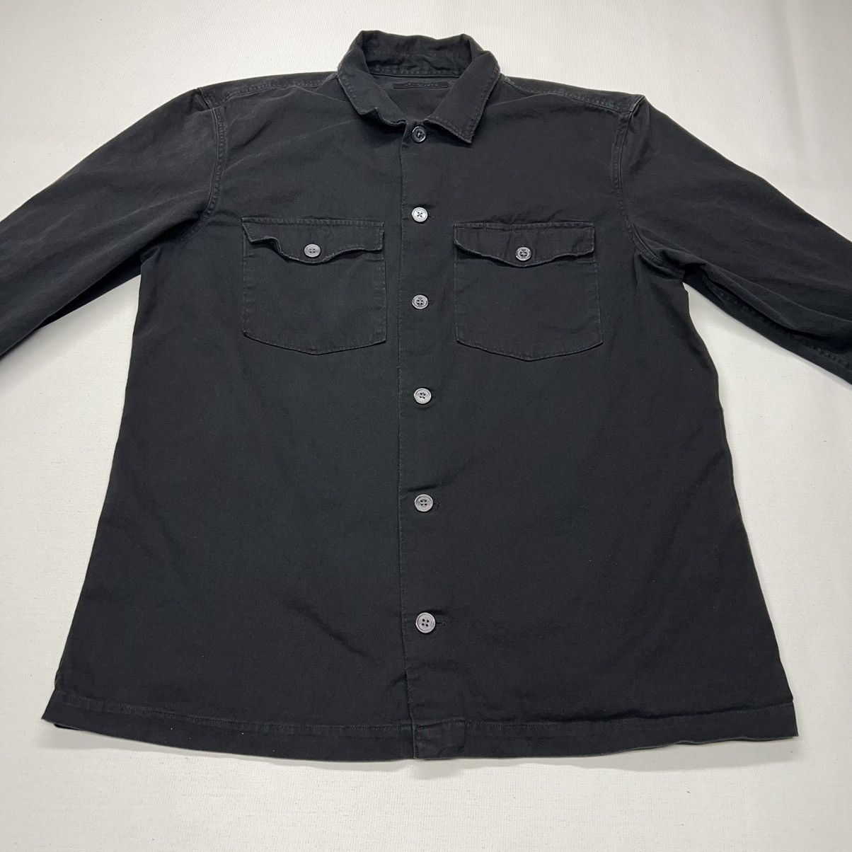 Allsaints All Saints Shirt Black Spotter Long Sleeve Button Pocket Size US XL / EU 56 / 4 - 2 Thumbnail