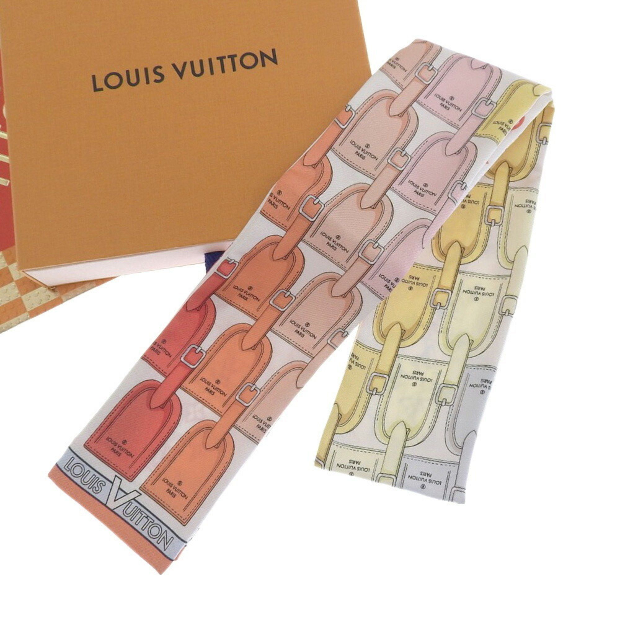 LOUIS VUITTON Silk Bandeau BB LV&ME Alphabet Twilly Scarf M76444 Pink  Purple Multicolor Ladies