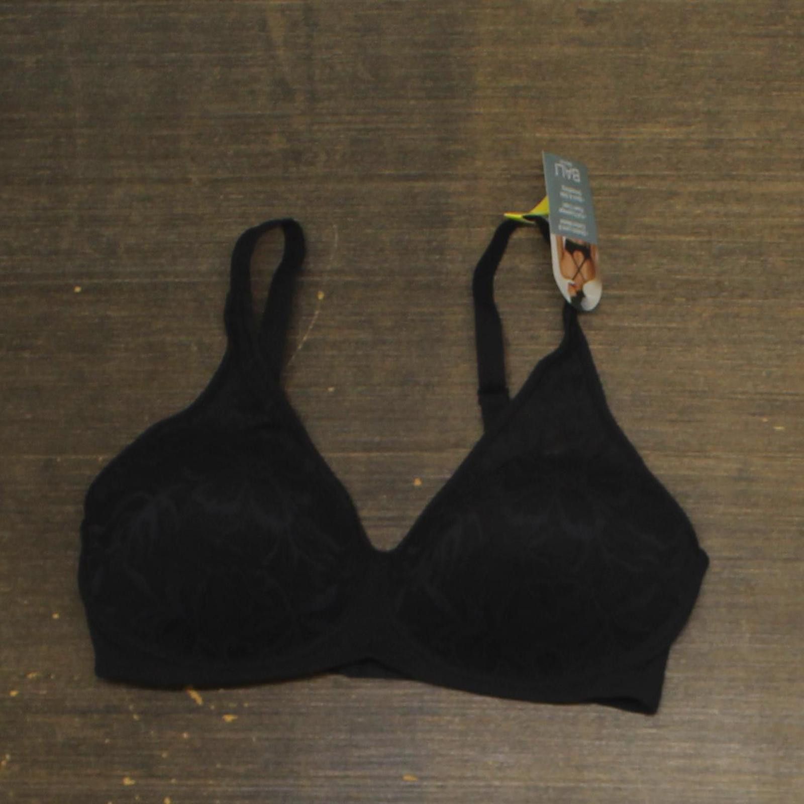 Balenciaga NWT Bali Womens Breathe Wireless T-Shirt Bra Df7594 Black M