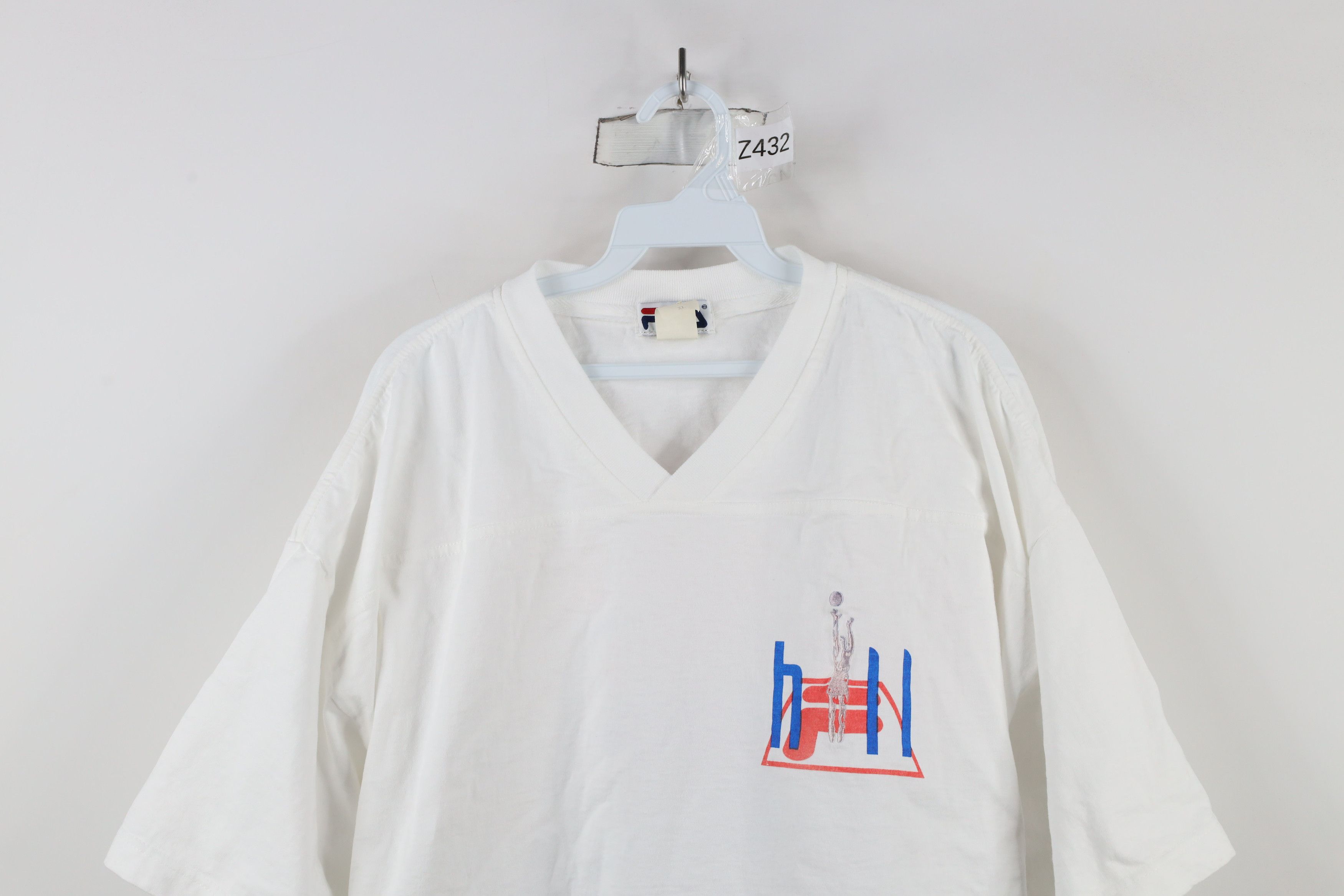 Fila × Vintage Vintage 90s FILA Basketball Detroit Pistons Jersey T-Shirt Size US XL / EU 56 / 4 - 2 Thumbnail