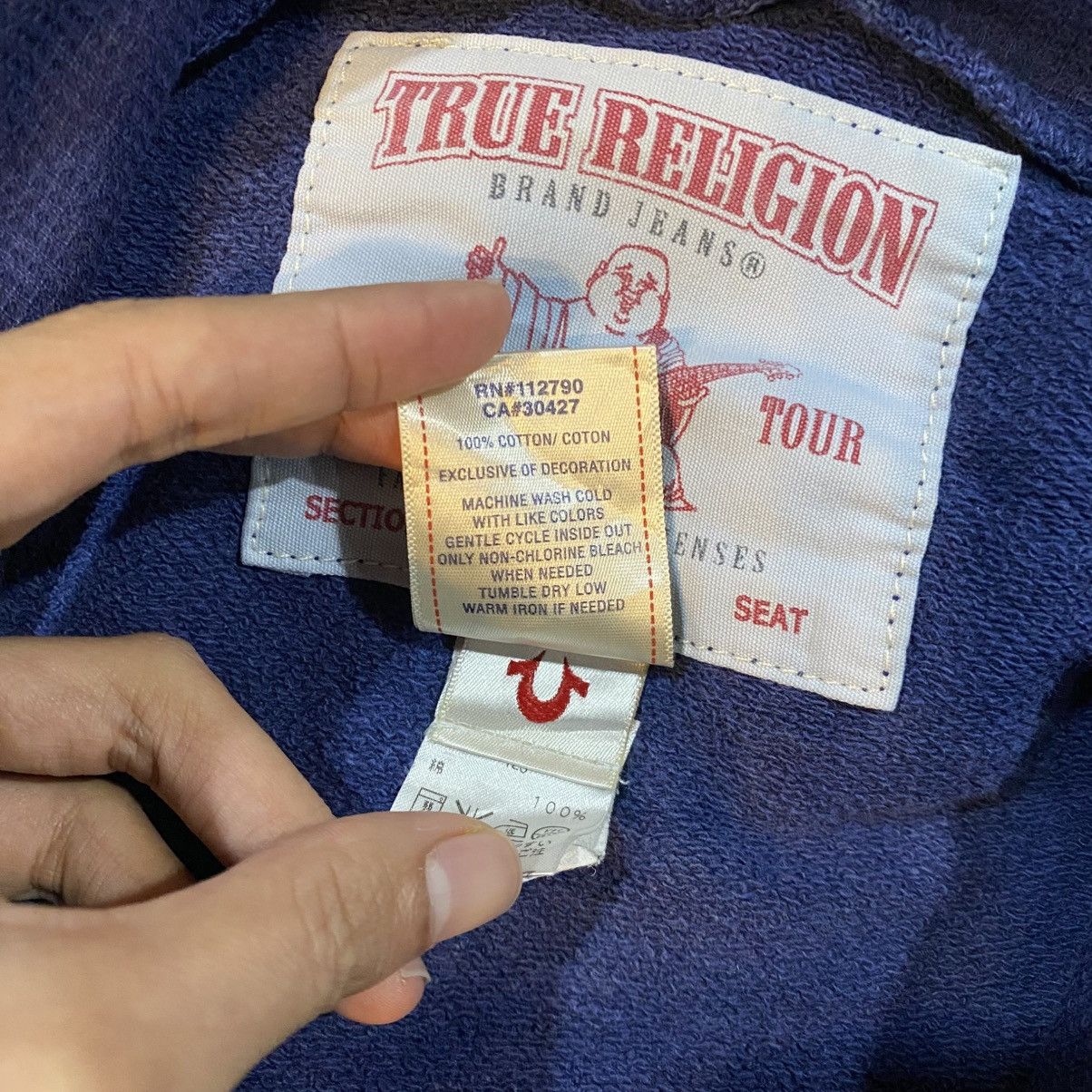 True Religion × Vintage True Religion Vintage Love Free Nice Design Hoodie Size US S / EU 44-46 / 1 - 15 Thumbnail