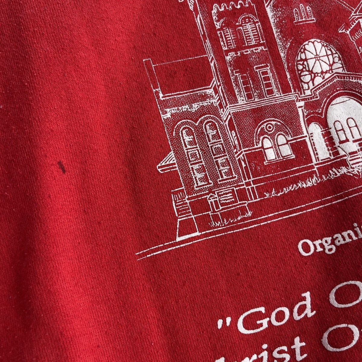 Fruit Of The Loom × Vintage Vintage FALL INTO THE SPIRIT ST PAULS AME CHURCH Raglan Crew Size US XL / EU 56 / 4 - 3 Thumbnail