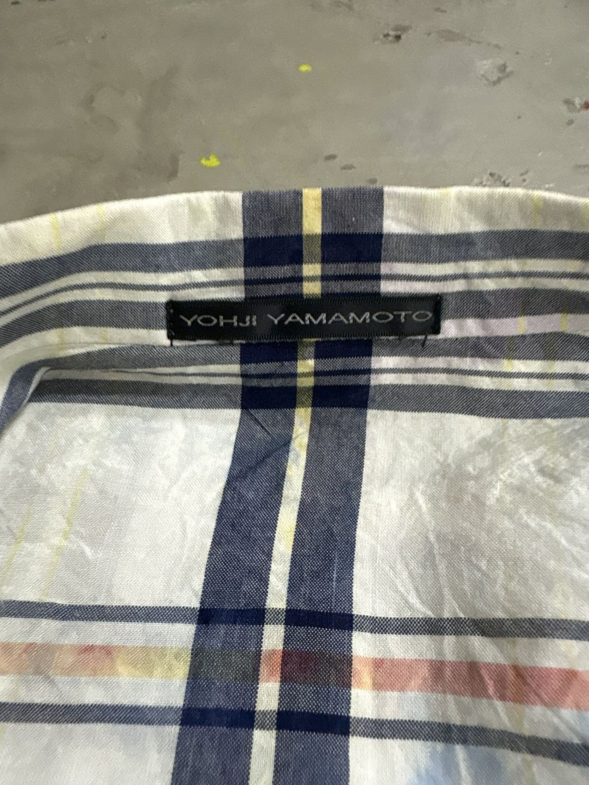 Yohji Yamamoto Vintage Rayon Yohji Yamamoto Ys Blazer Plaid Patchwork Size 50R - 10 Thumbnail