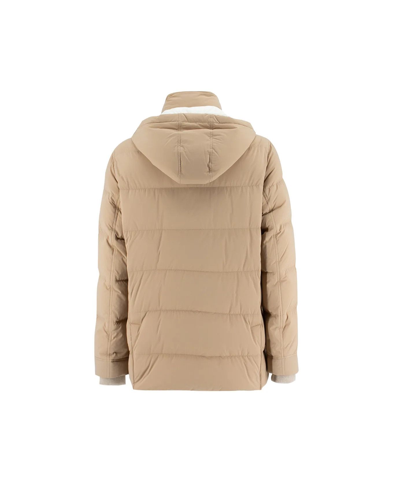 Brunello Cucinelli 0924 Wr Padded Jacket in Medium Beige Size US S / EU 44-46 / 1 - 2 Thumbnail