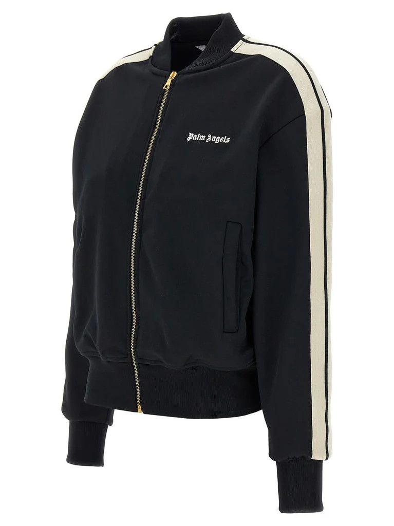 Palm Angels o1s22i1n0824 Contrast Bands Track Sweatshirt in Black Size S / US 4 / IT 40 - 3 Thumbnail