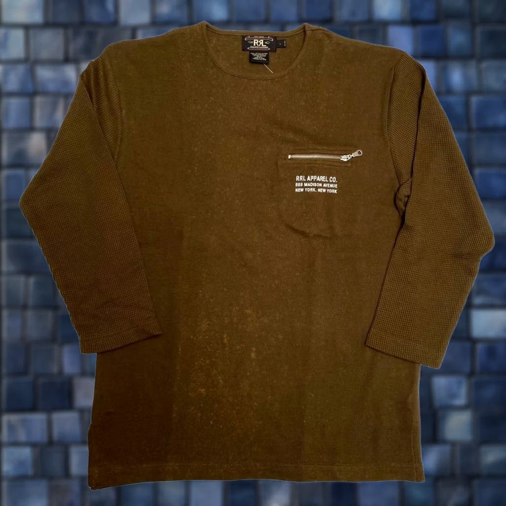 Ralph Lauren RRL RALPH LAUREN Early 90s Three-Star Long-Sleeve Knit Top Brown Size L Men Size US L / EU 52-54 / 3 - 1 Thumbnail
