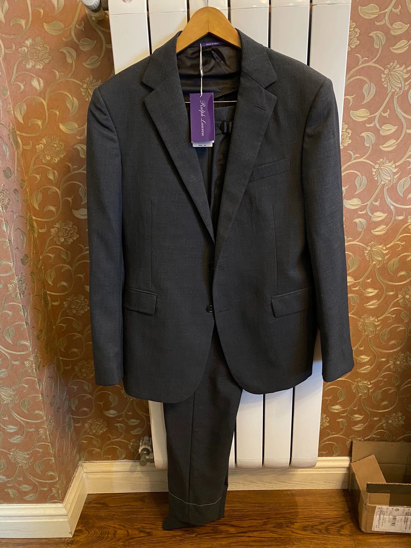 Polo Ralph Lauren RRL Purple Label Charcoal Wool Suit 40R NWT Italy Size 40R - 1 Thumbnail